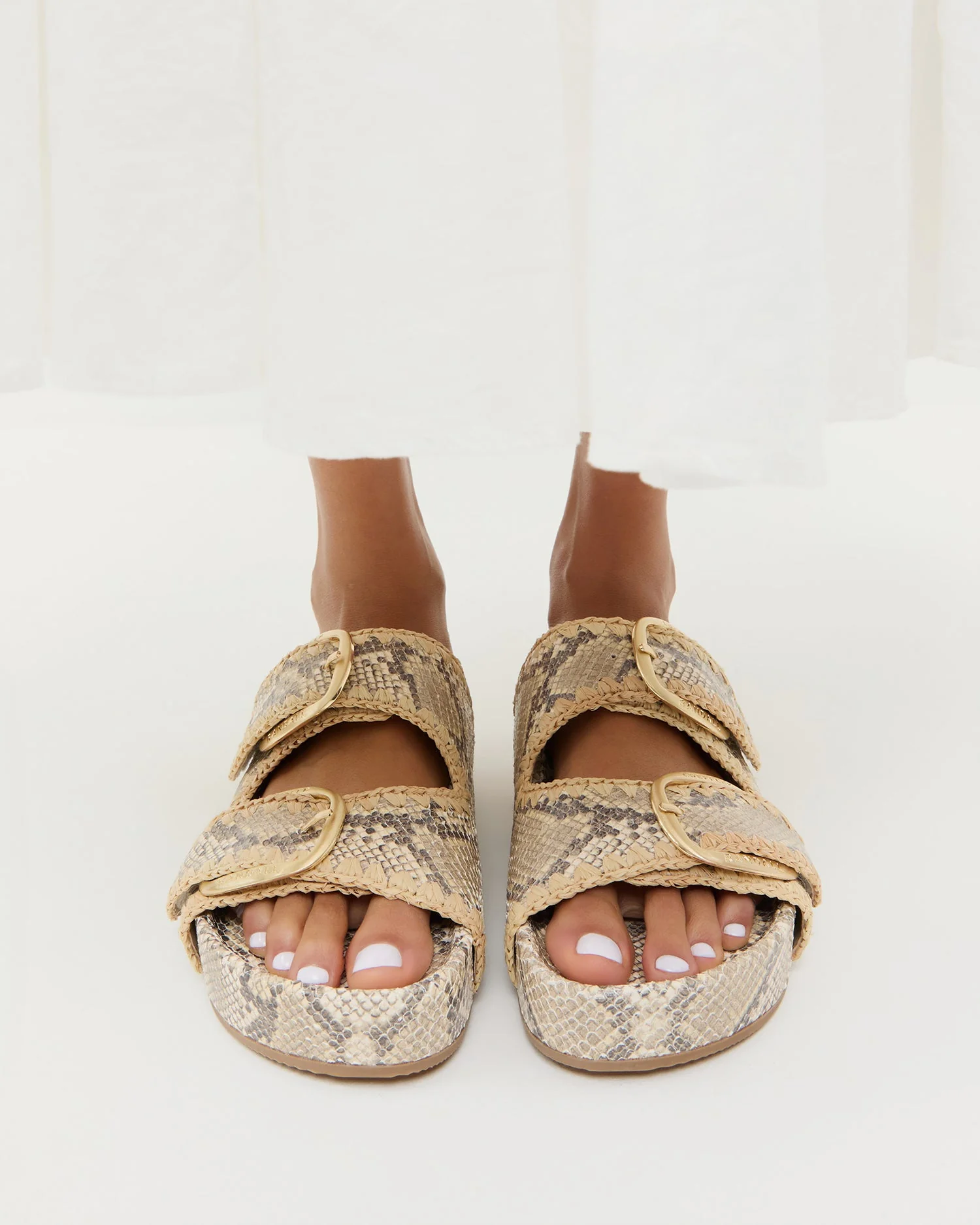 Loeffler Randall - Nico Snake Two - Band Sandal - Image 2