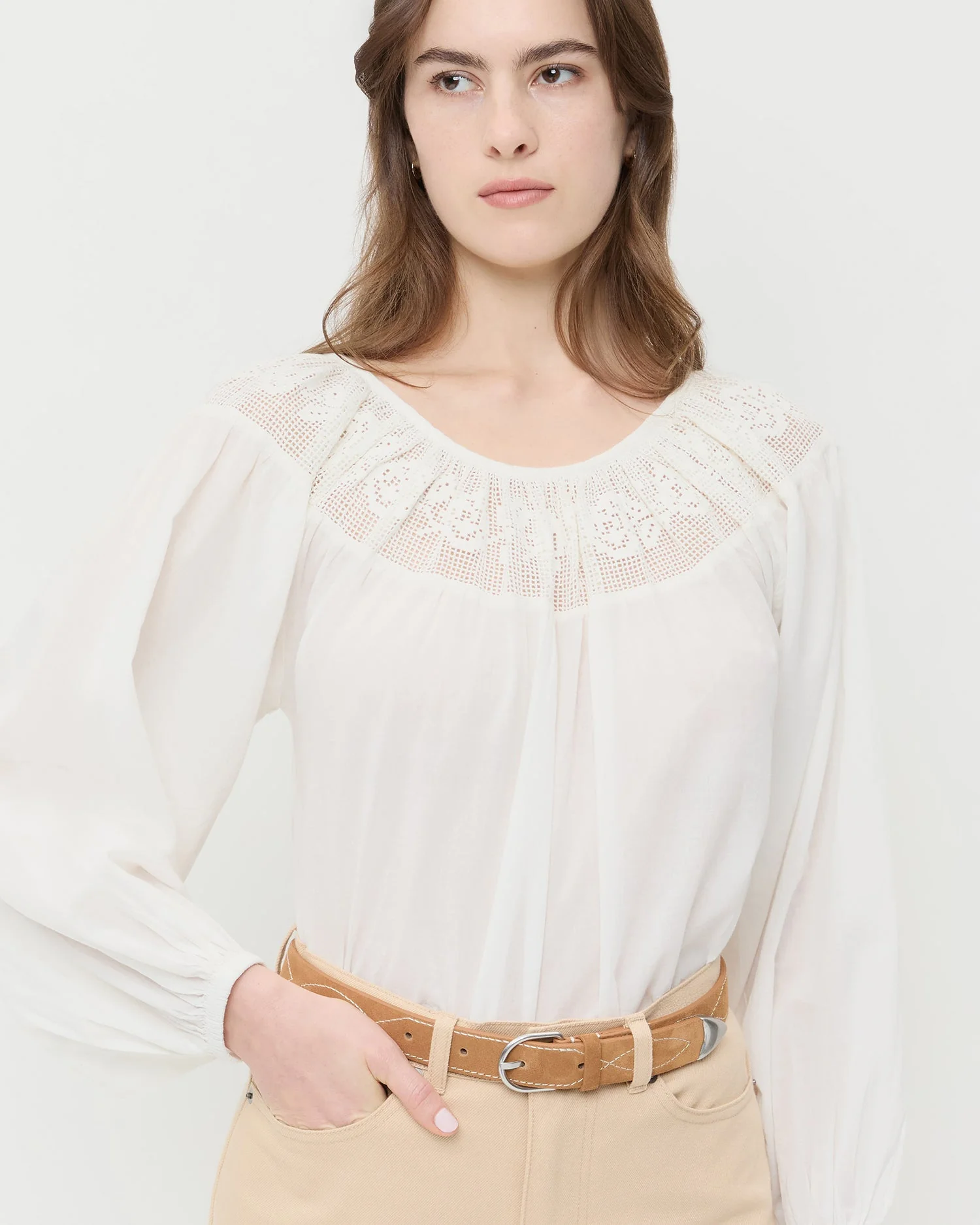 Loeffler Randall - Stanton Toffee Western Belt - Image 3