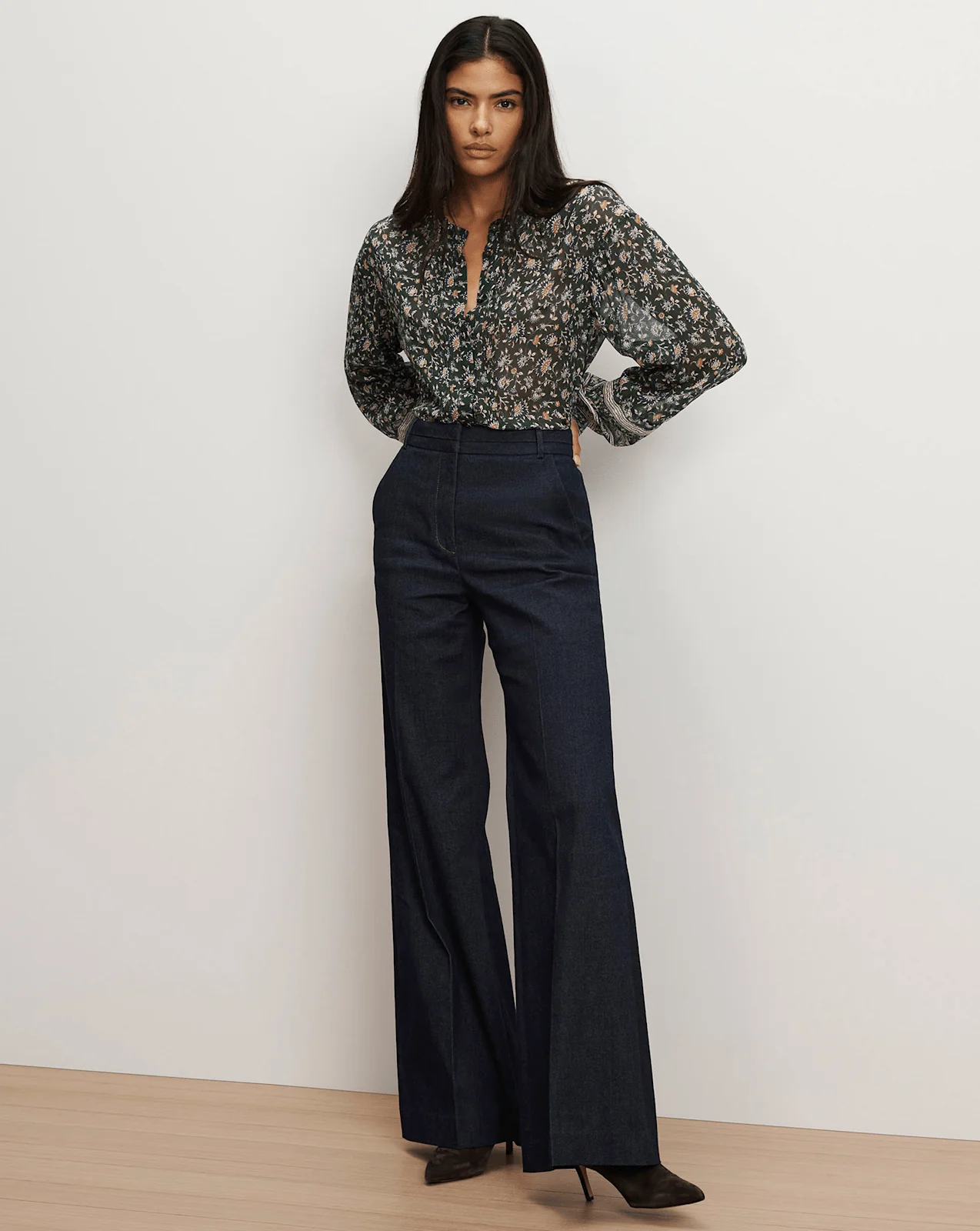 Veronica Beard - Lollie Floral Button - Down Blouse - Image 2