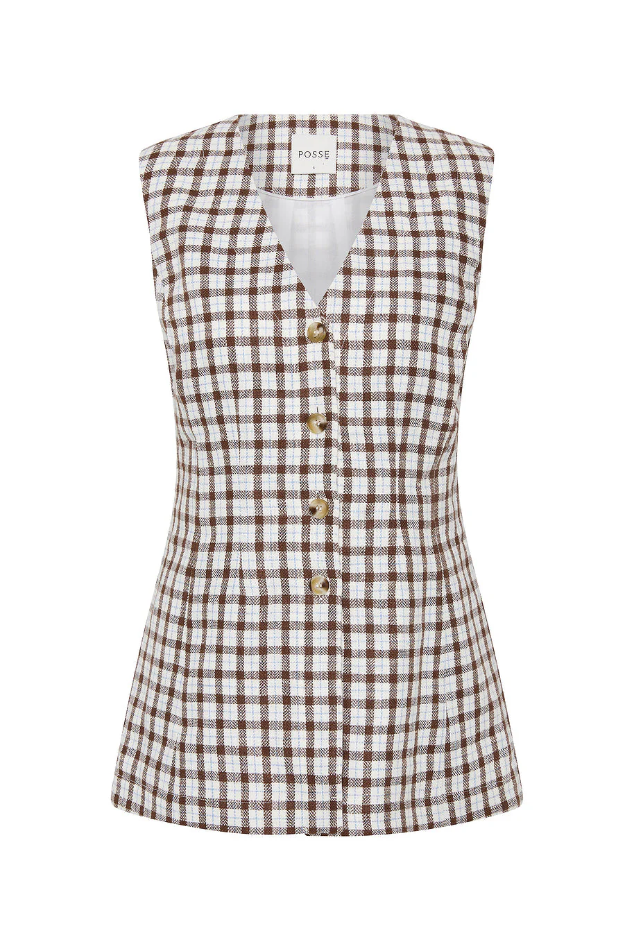 Posse - LORI VEST - CHOCOLATE PLAID - Image 12
