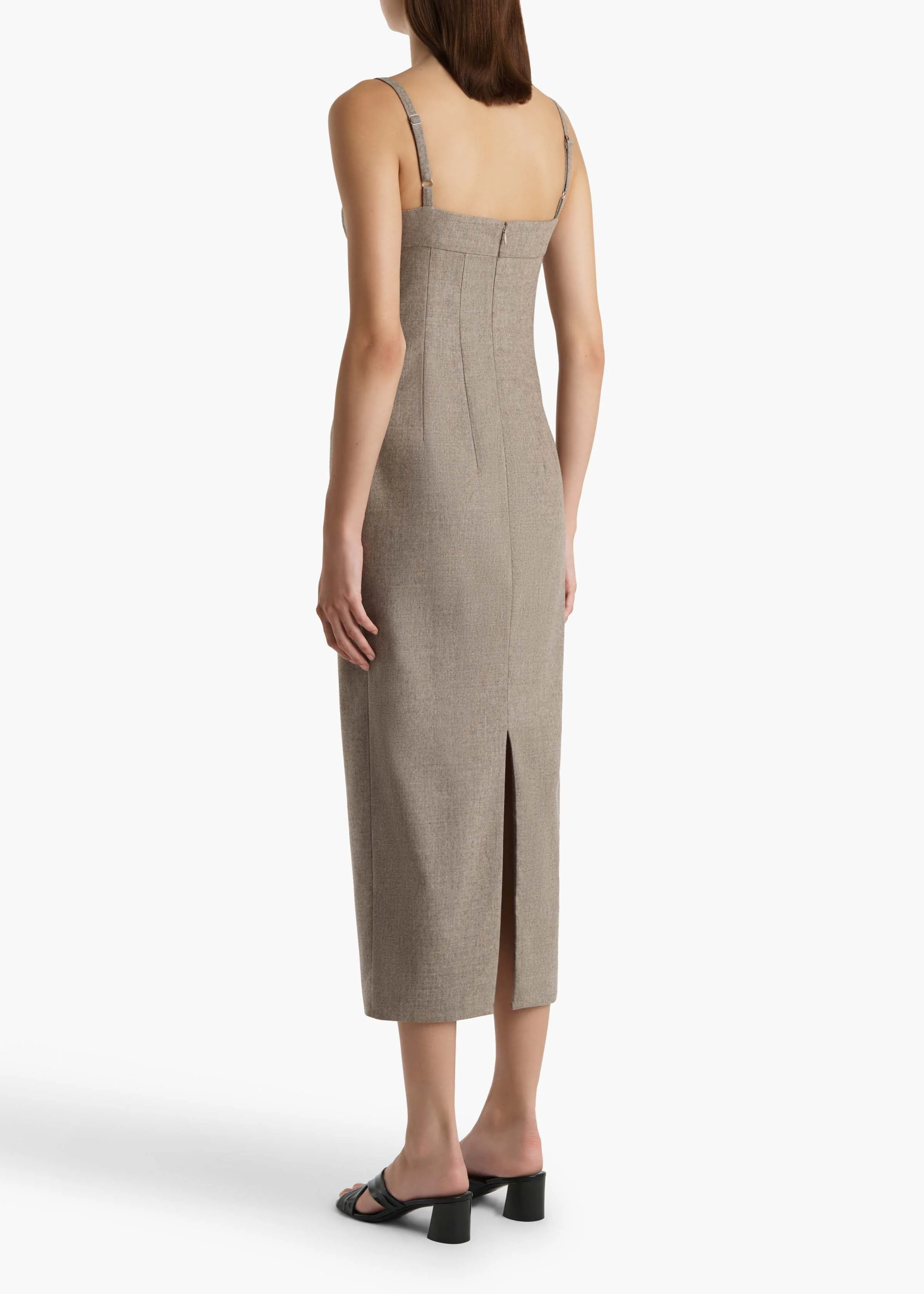 Khaite - Lotte Dress in Sepia - Image 11