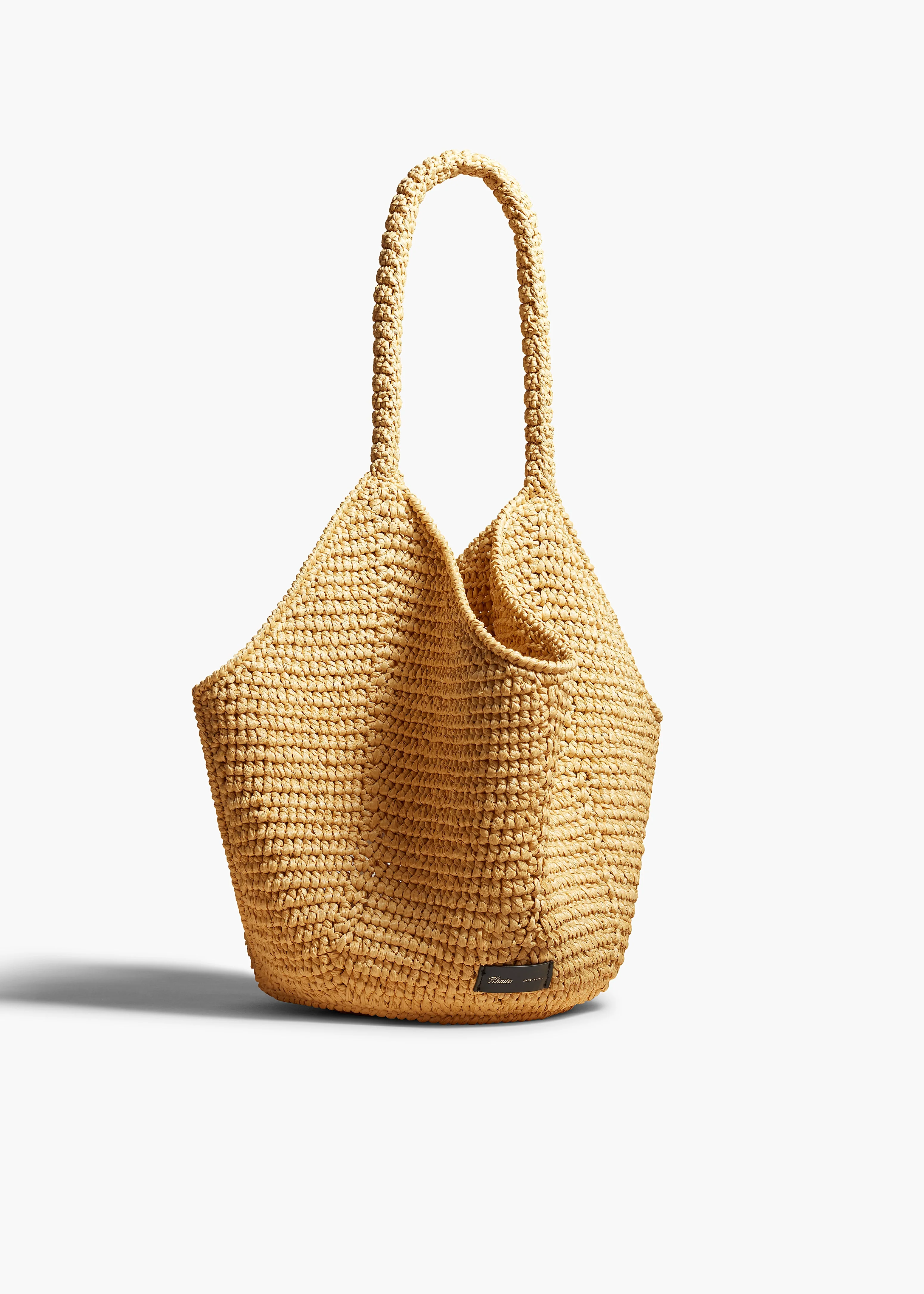 Khaite - Medium Lotus Tote in Natural Raffia