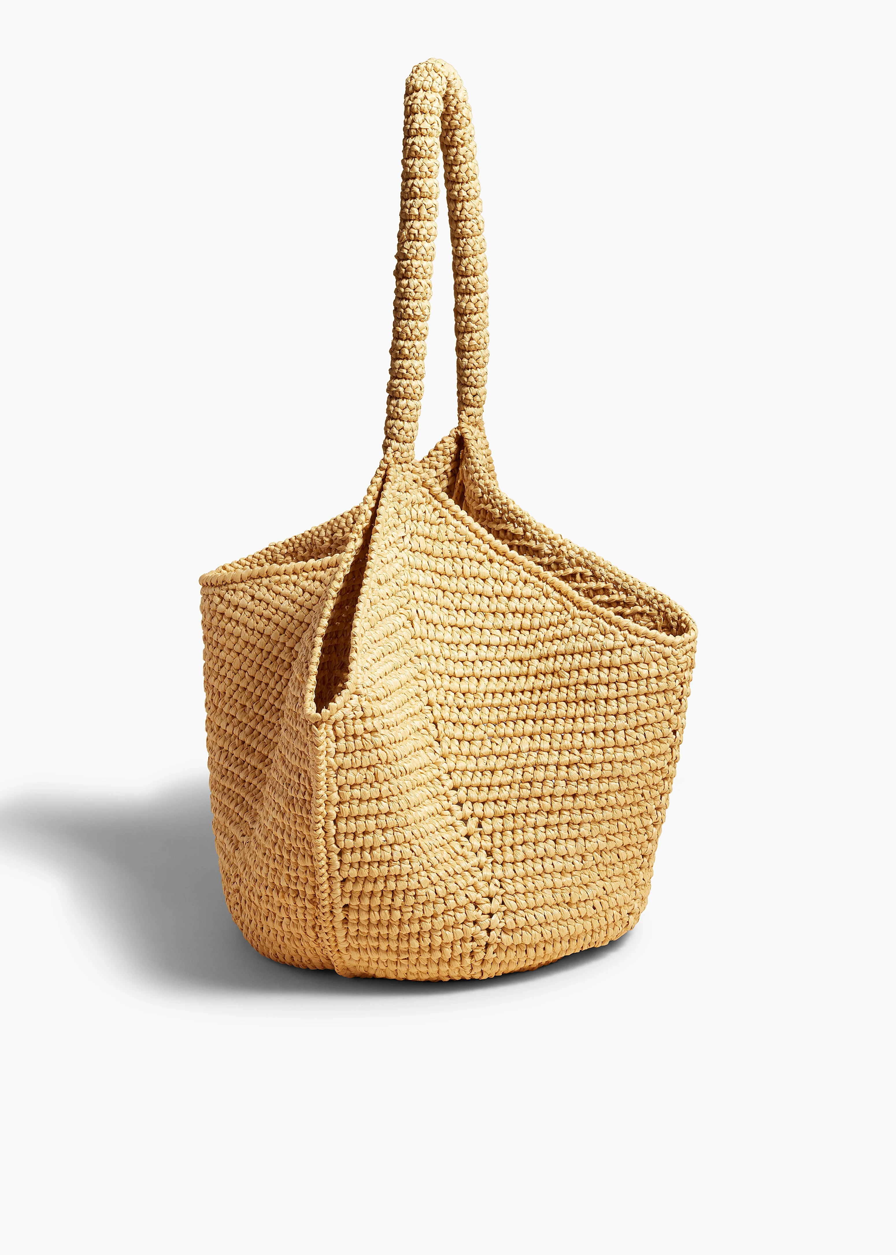 Khaite - Medium Lotus Tote in Natural Raffia - Image 8