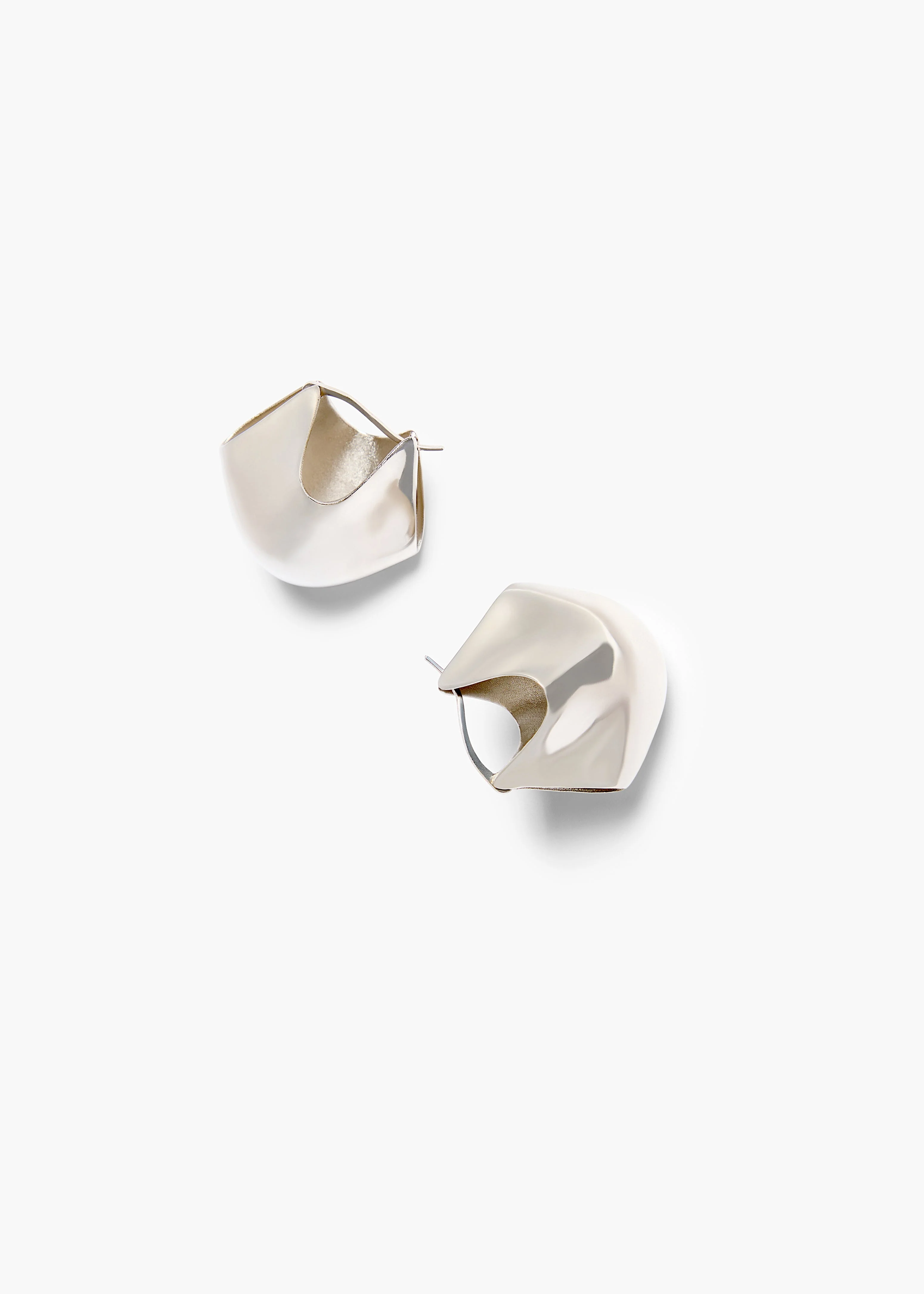Khaite - Medium Lotus Earrings in Silver - Image 6