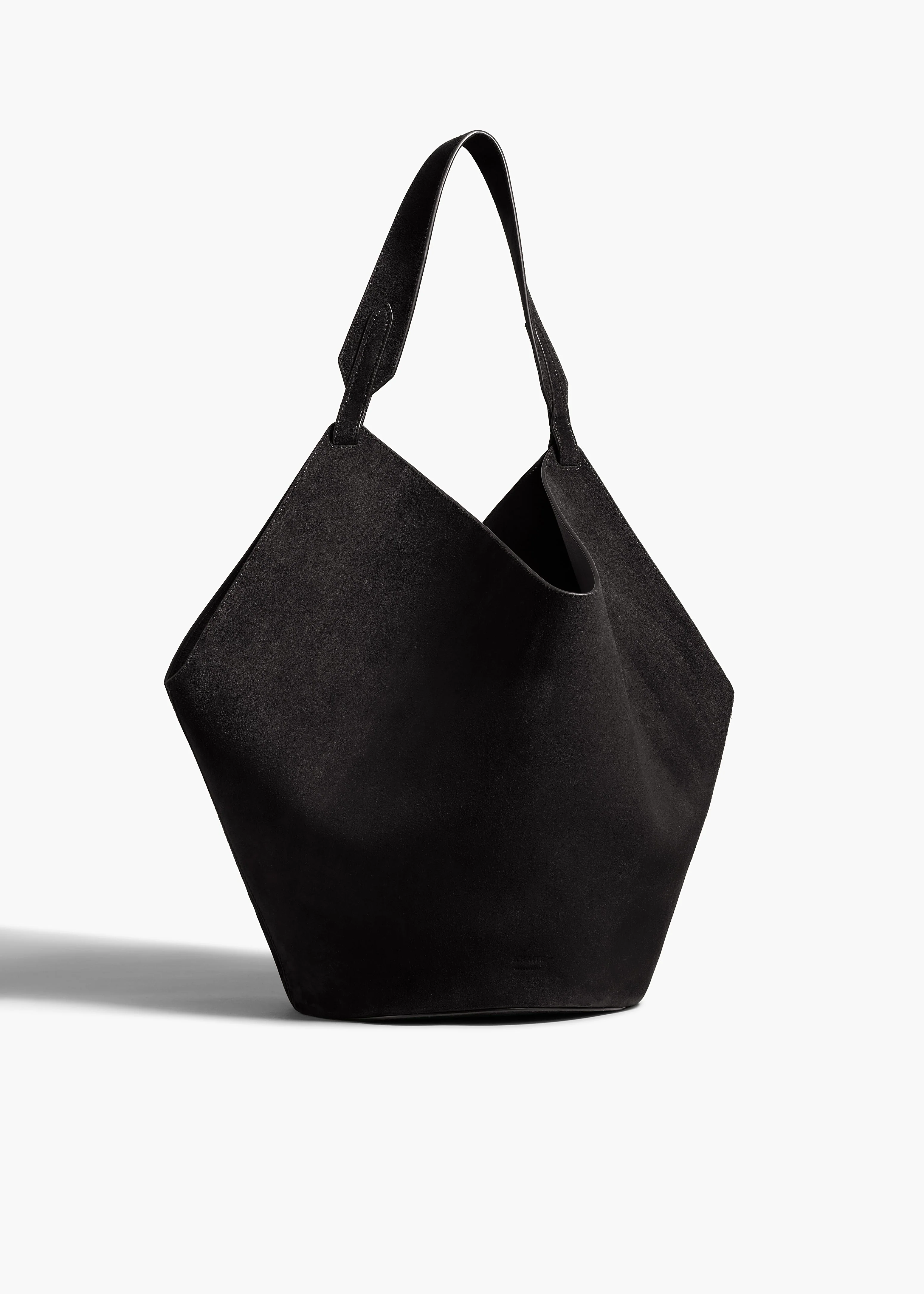Khaite - Medium Lotus Tote in Black Suede