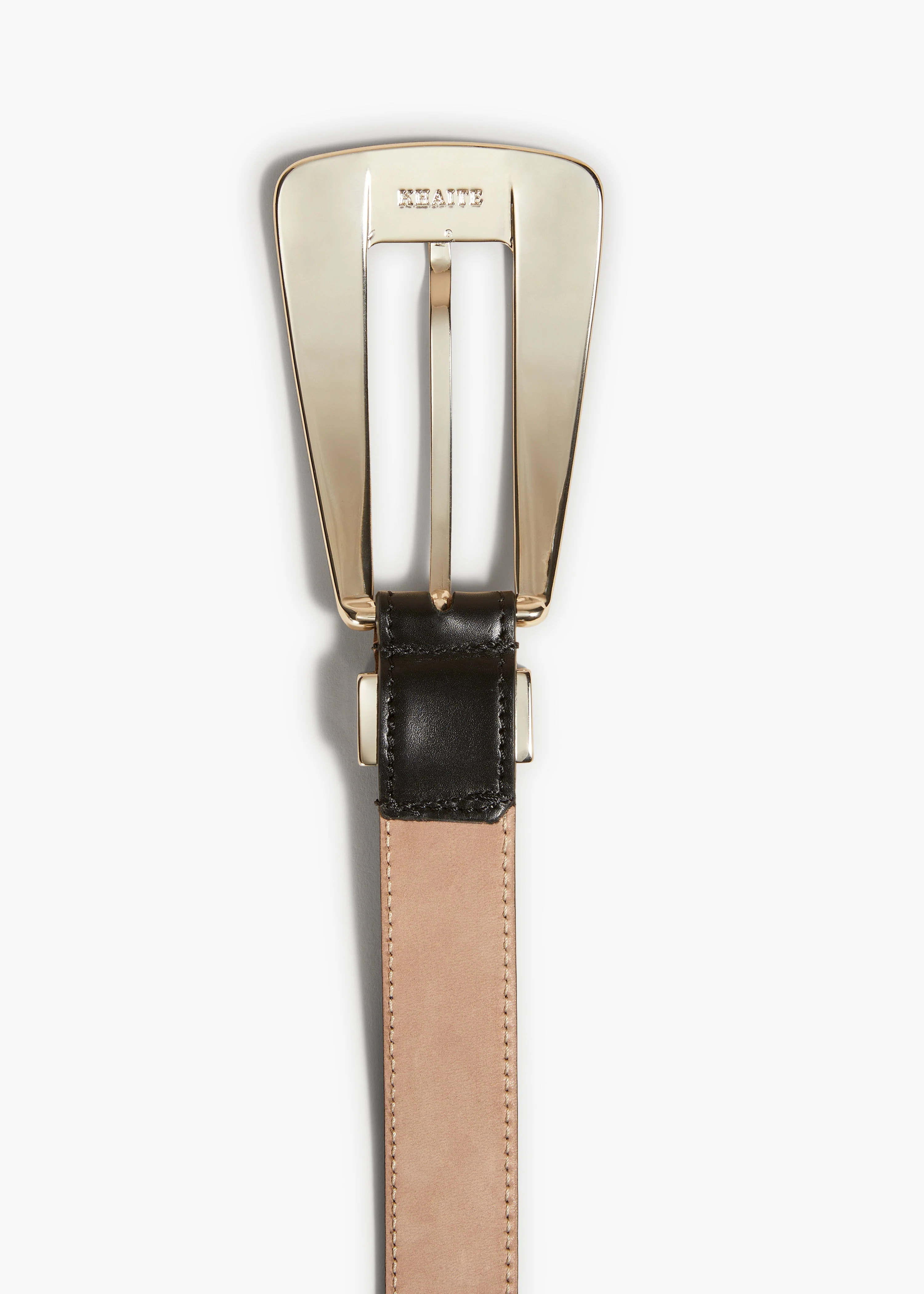 Khaite - Lucca Belt in Black Leather with Silver - Image 8