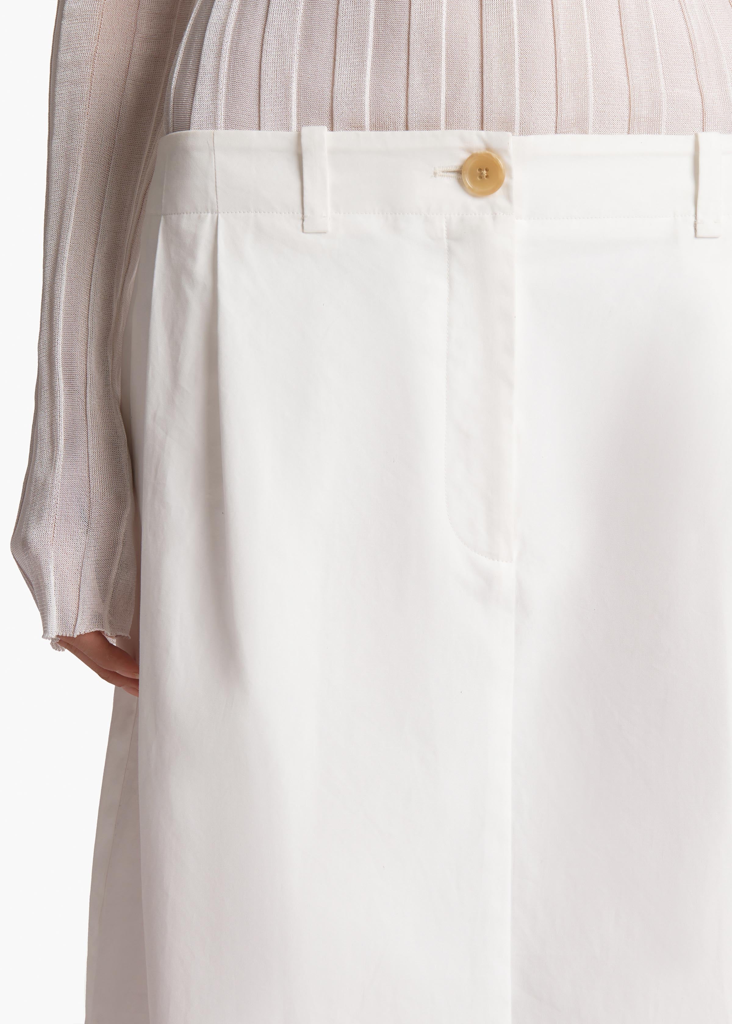 Khaite - Lucian Skirt in White - Image 5