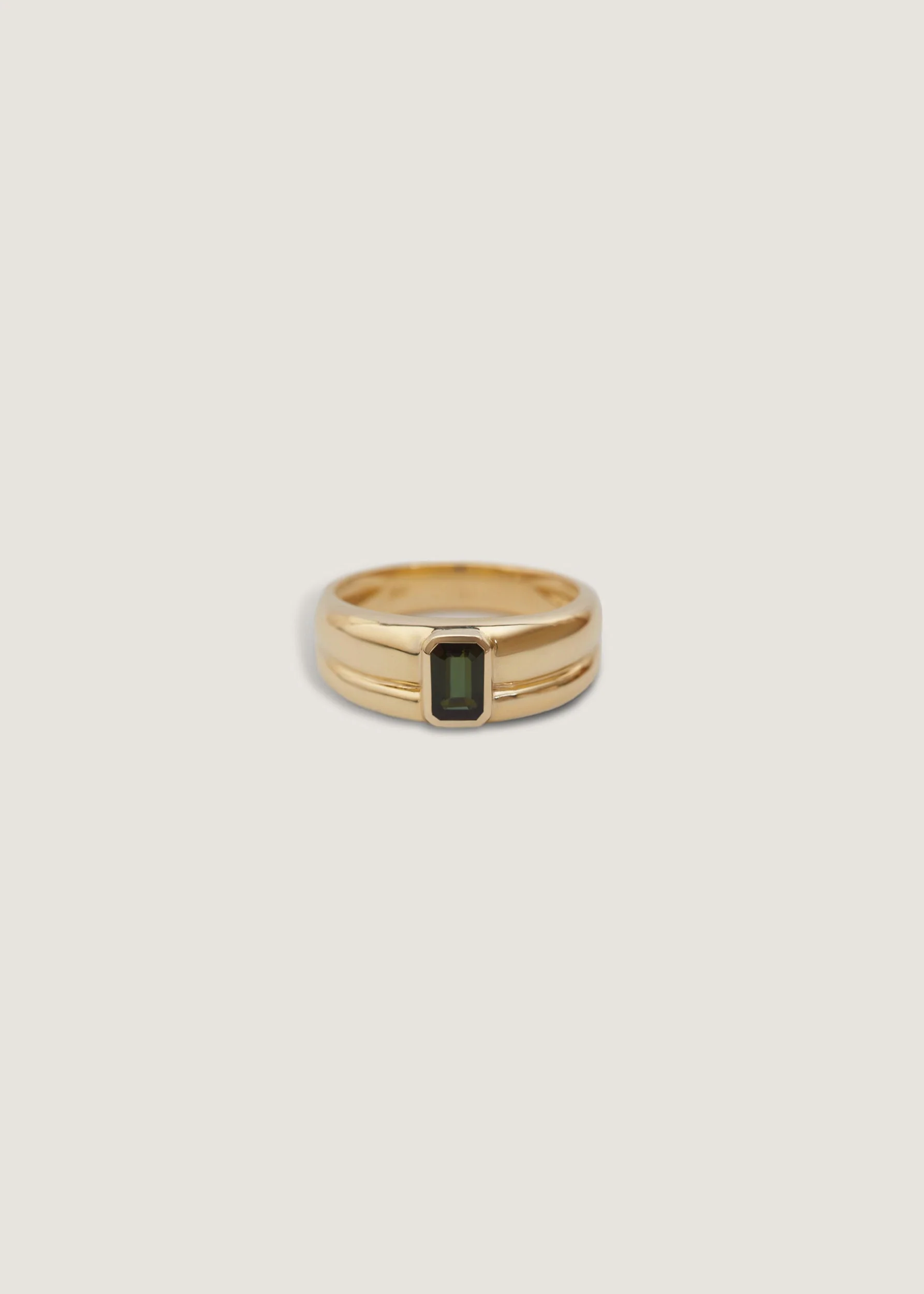 Kinn - Luna Layered Ring Green Tourmaline