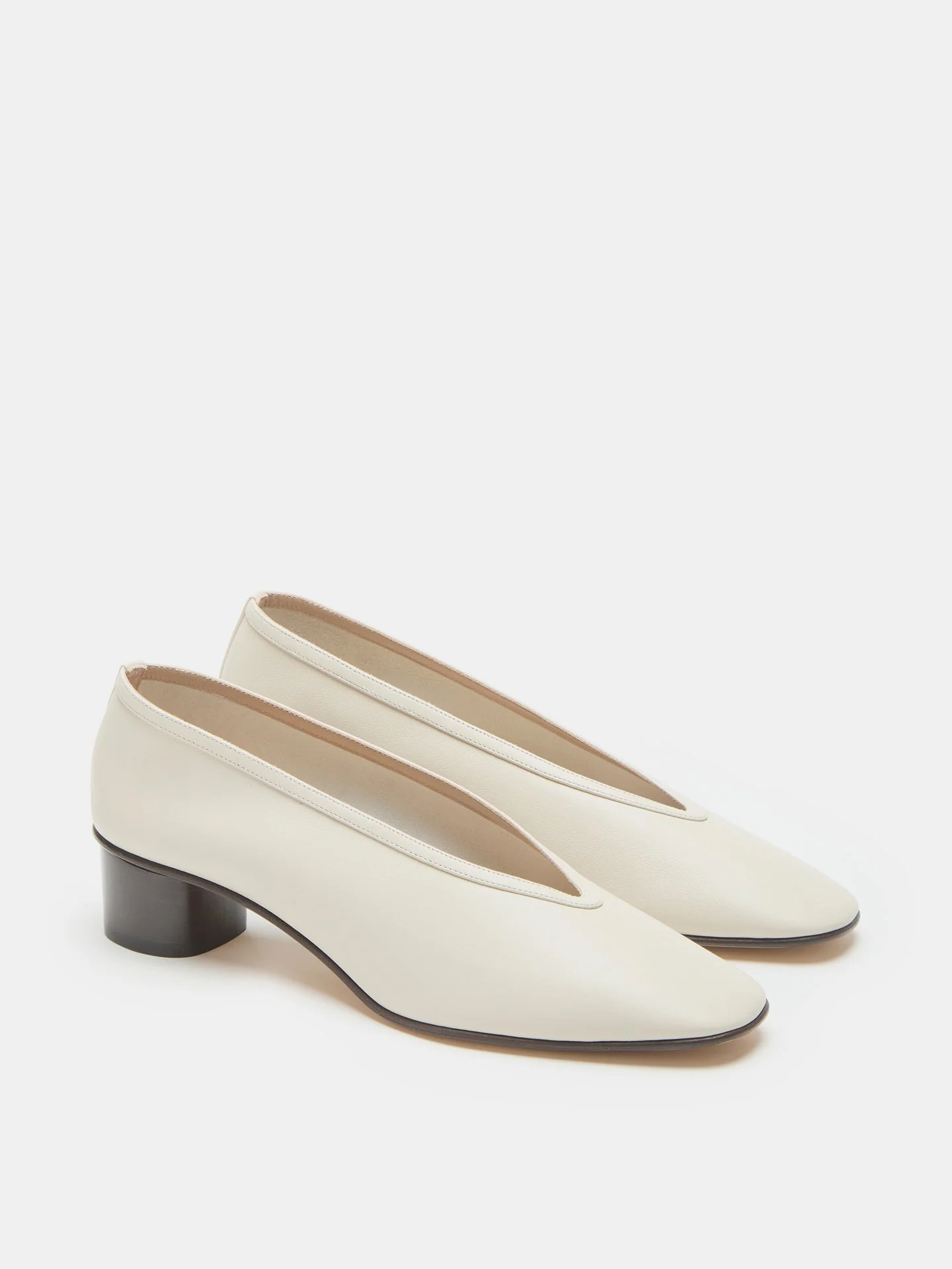 Le Monde Beryl - Luna Pump / Ecru Leather - Image 2