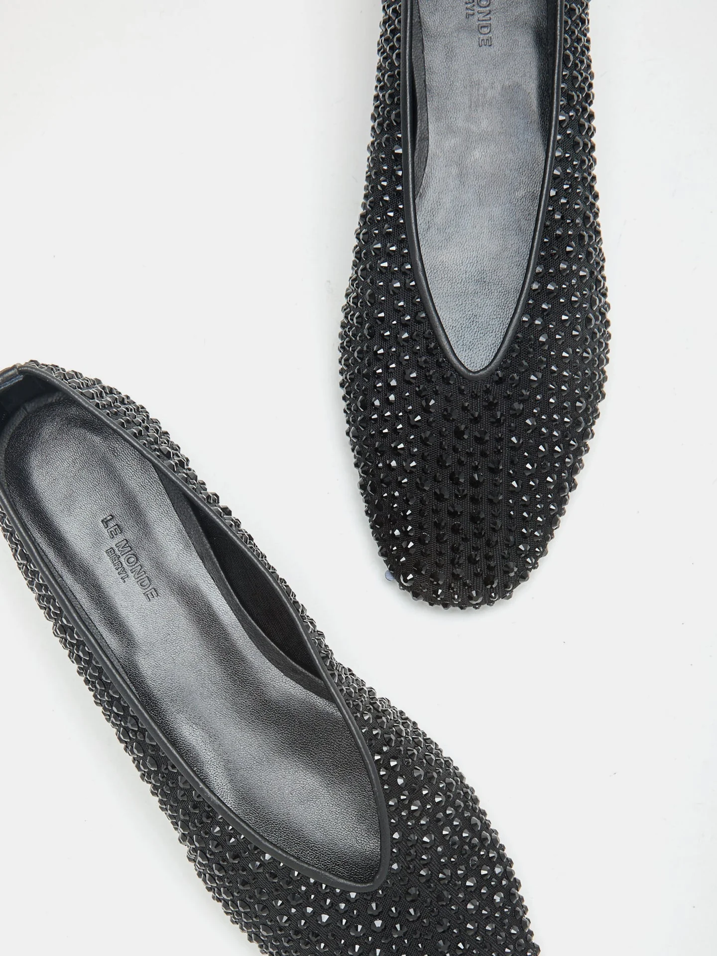 Le Monde Beryl - Luna Slipper / Black Mesh Crystal - Image 4