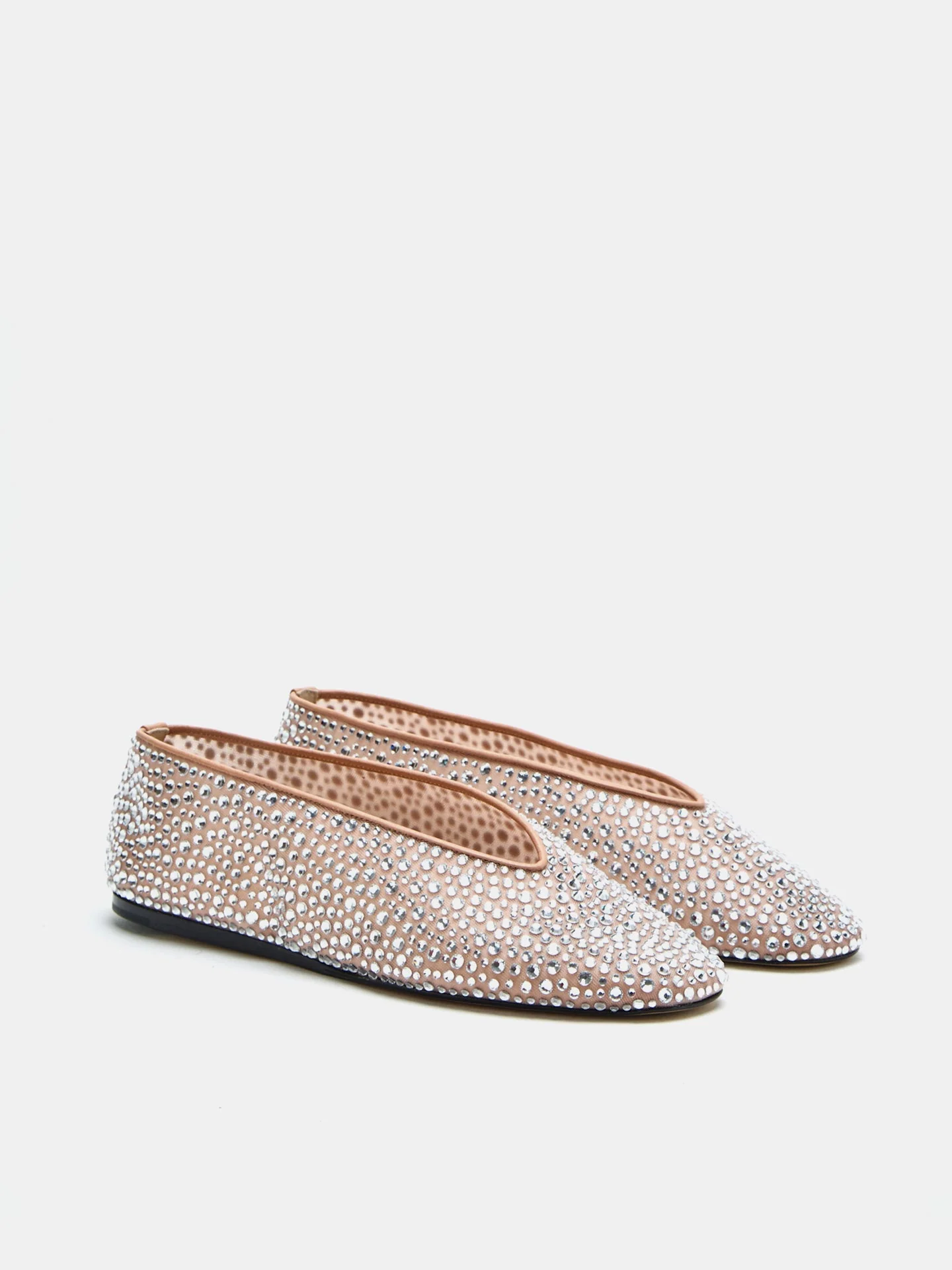 Le Monde Beryl - Luna Slipper / Fawn Mesh Crystal - Image 2