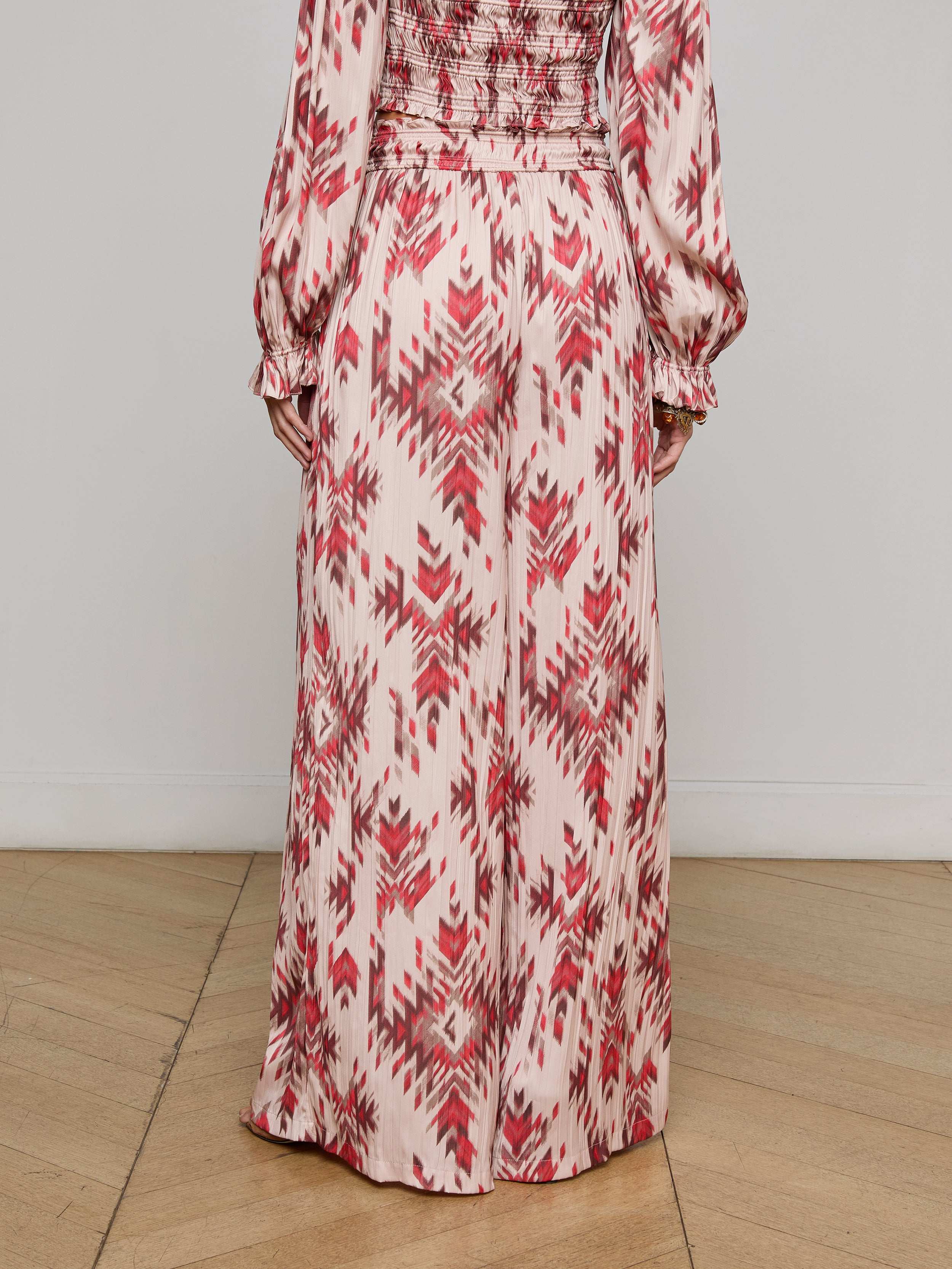 L'AGENCE - Lyra Satin Wide - Leg Pant - Image 10