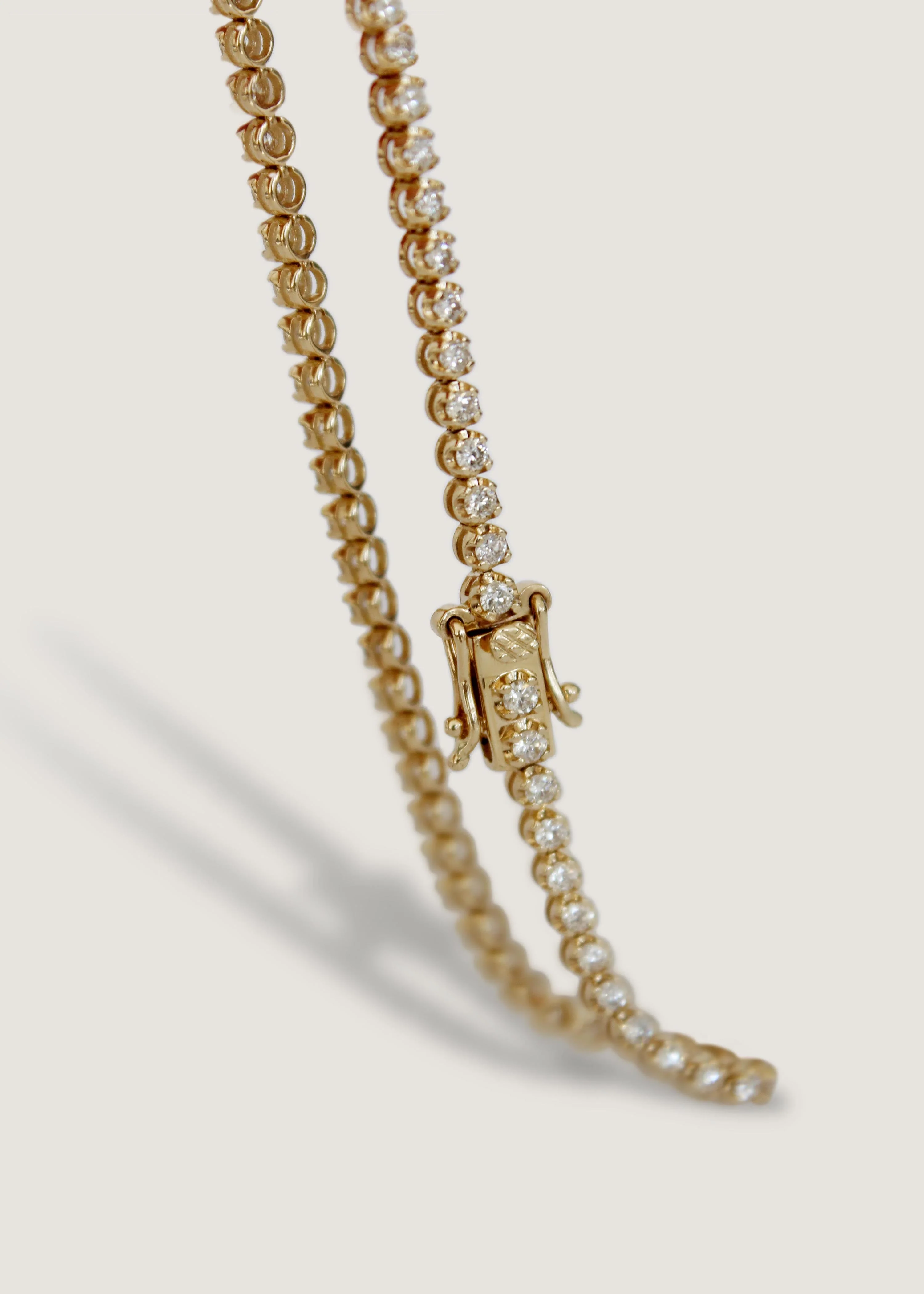 Kinn - Madison Diamond Tennis Bracelet Yellow Gold - Image 3