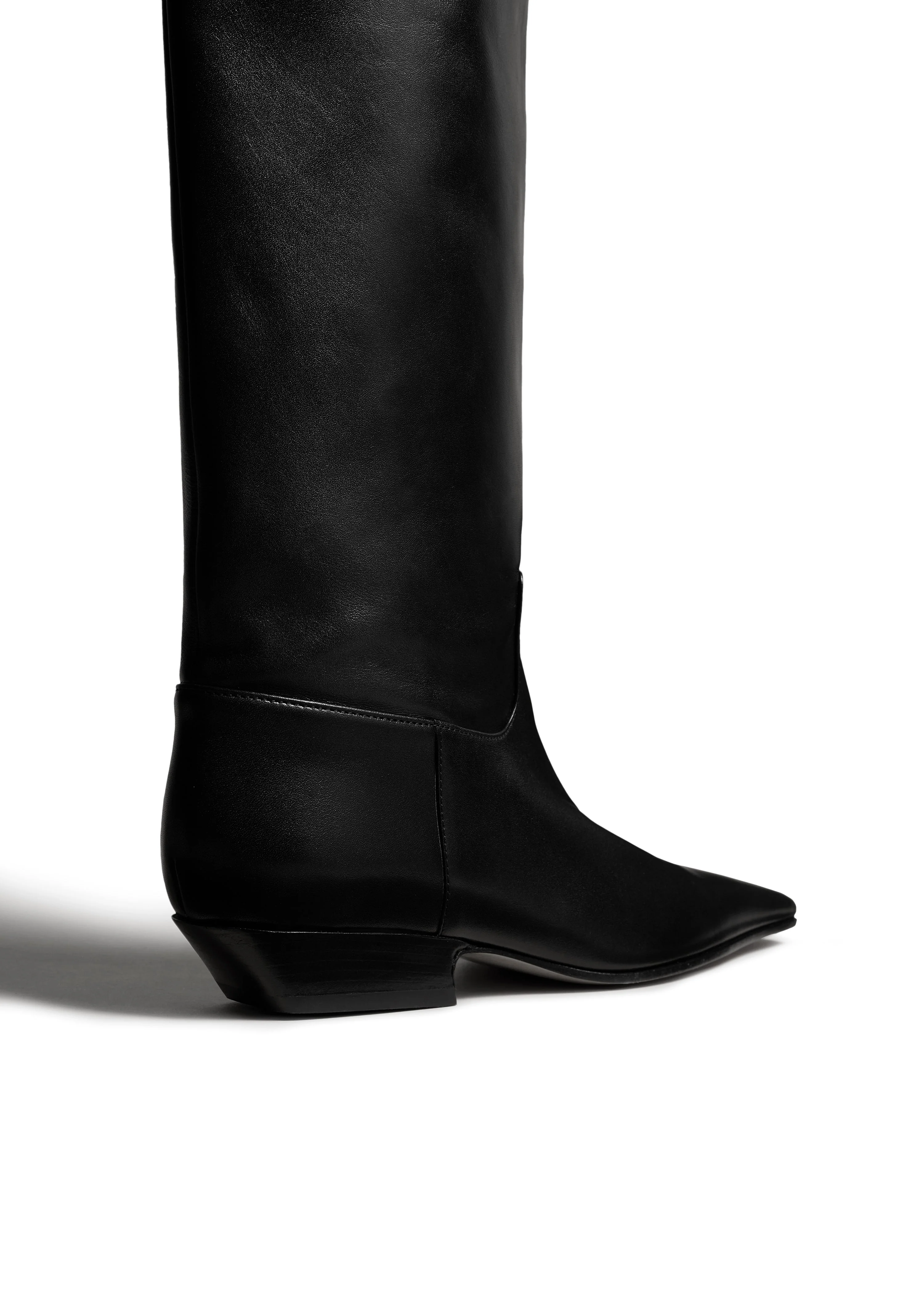 Khaite - Marfa Knee - High Boot in Black Leather - Image 3