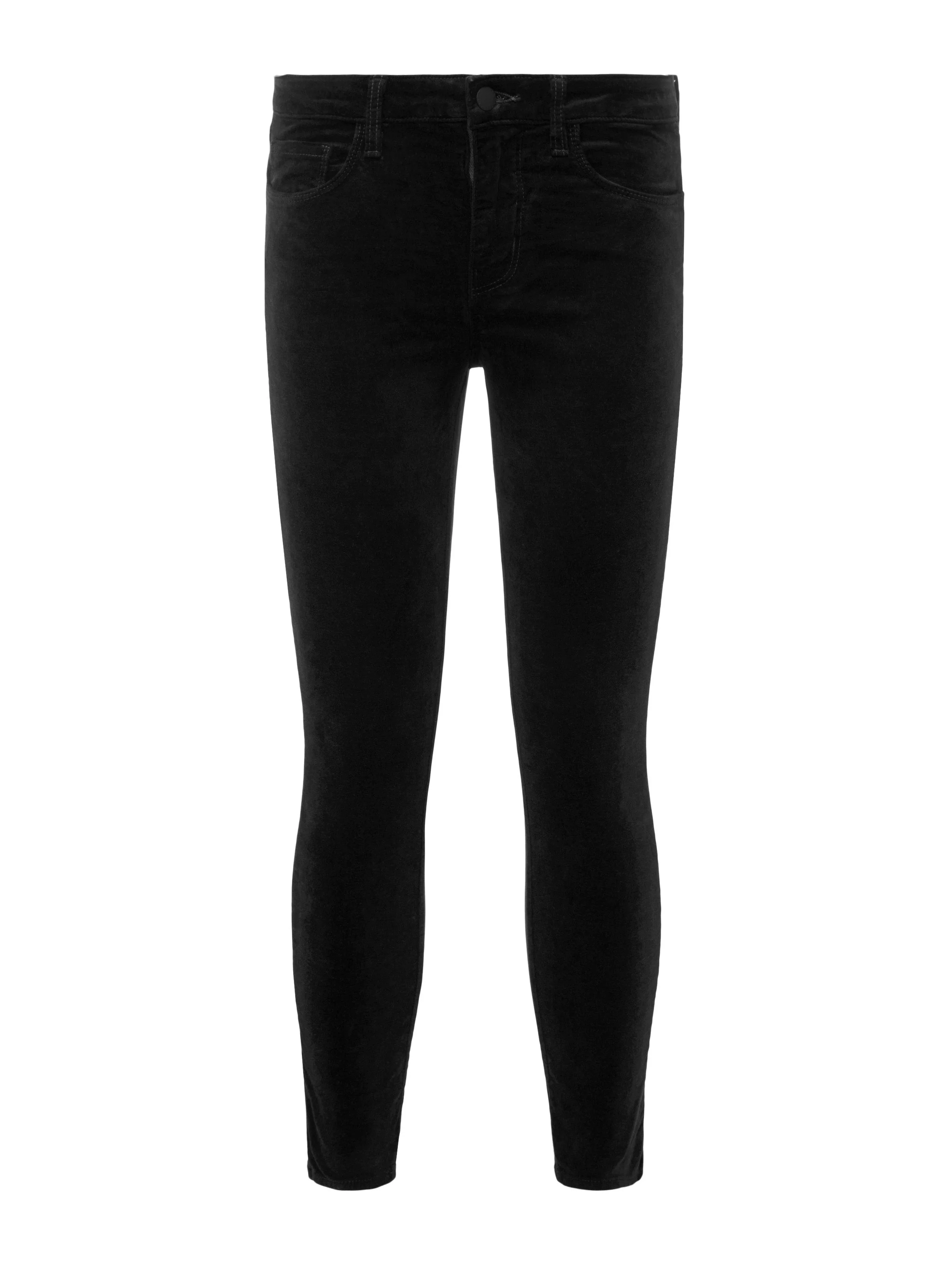 L'AGENCE - Margot Velvet Cropped Skinny Jean - Image 10