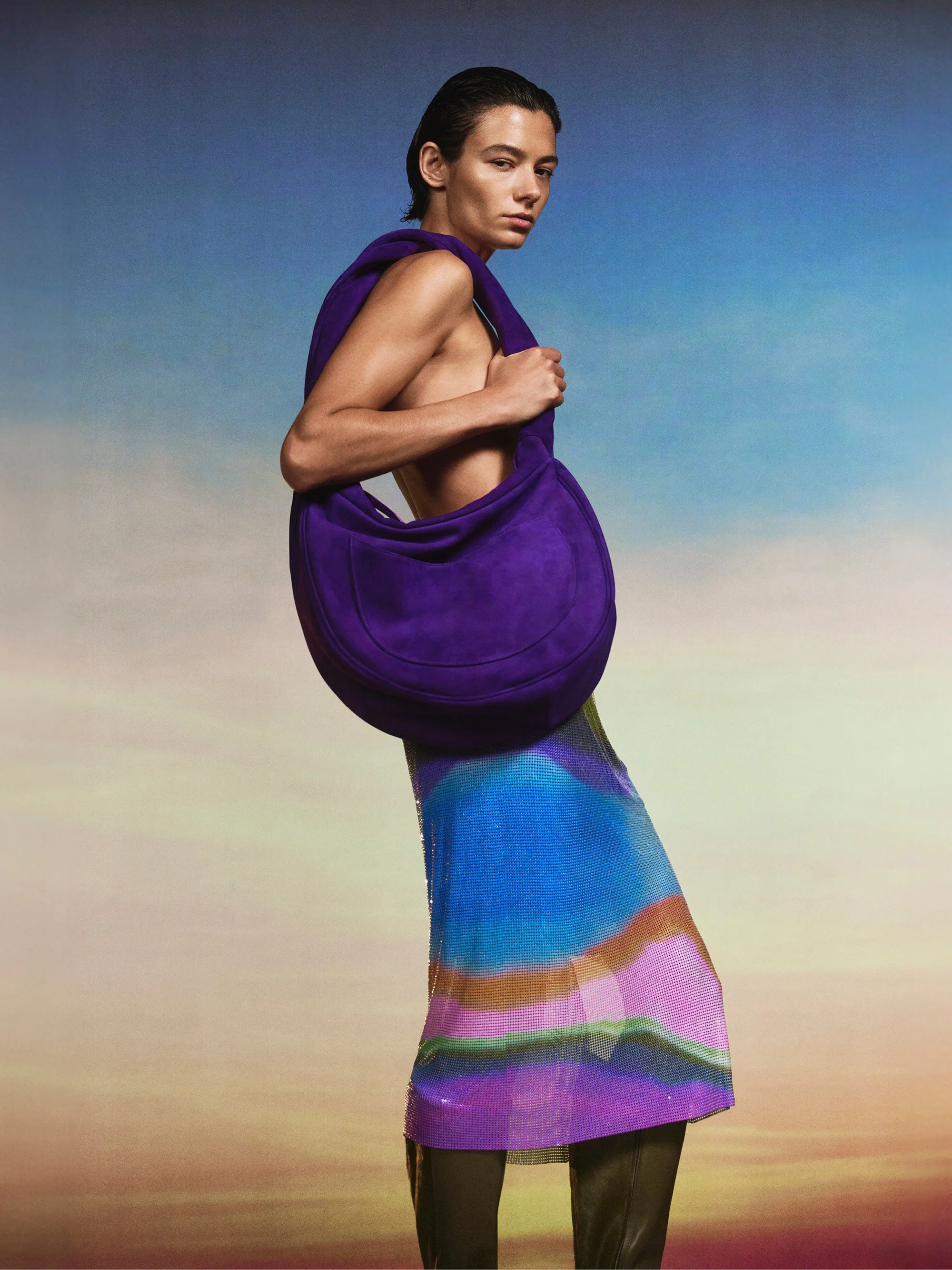 Christopher Esber - Margot Suede Hobo Bag - Image 4