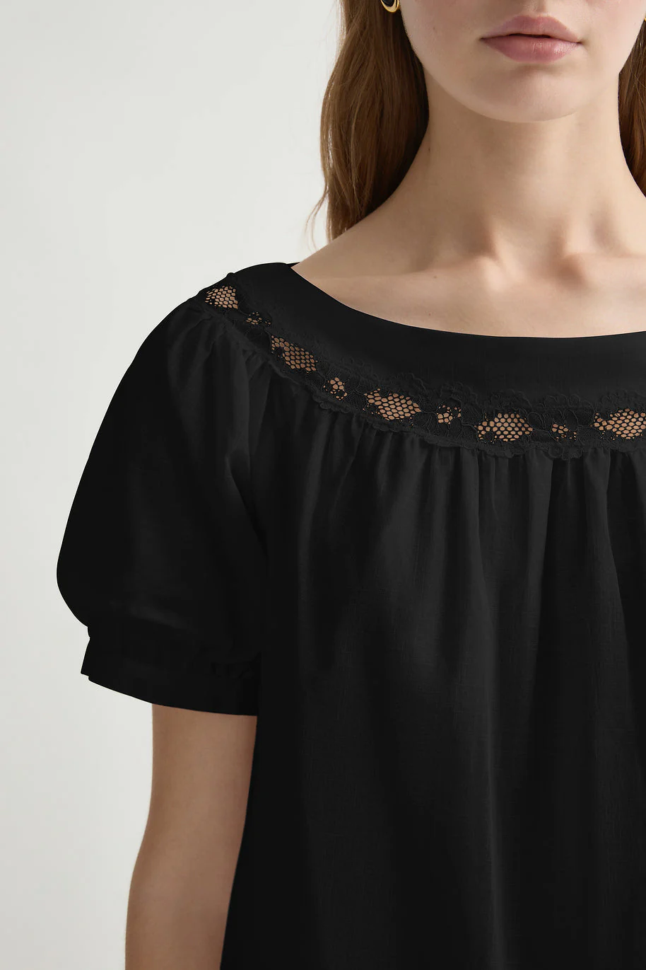 Posse - MARILYN BLOUSE - BLACK - Image 6