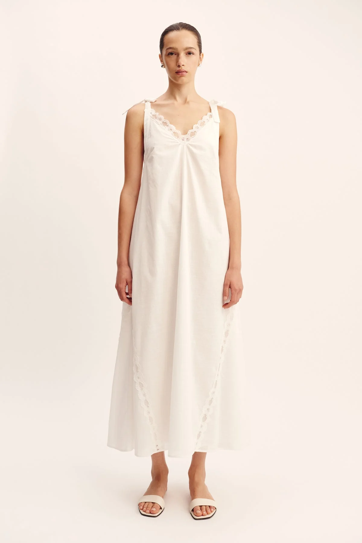 Posse - MARILYN SHIFT DRESS - VINTAGE WHITE