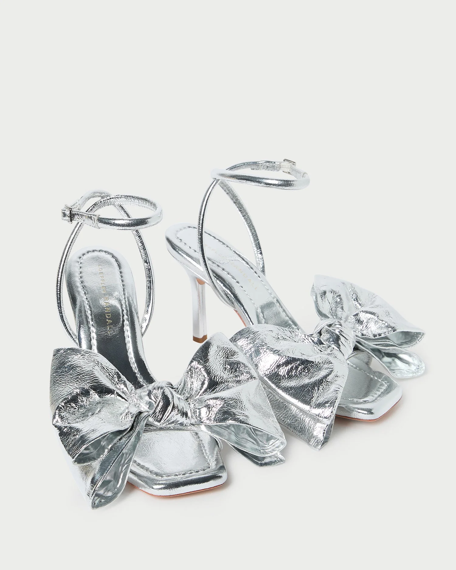 Loeffler Randall - Marlena Silver Leather Bow Sandal - Image 4