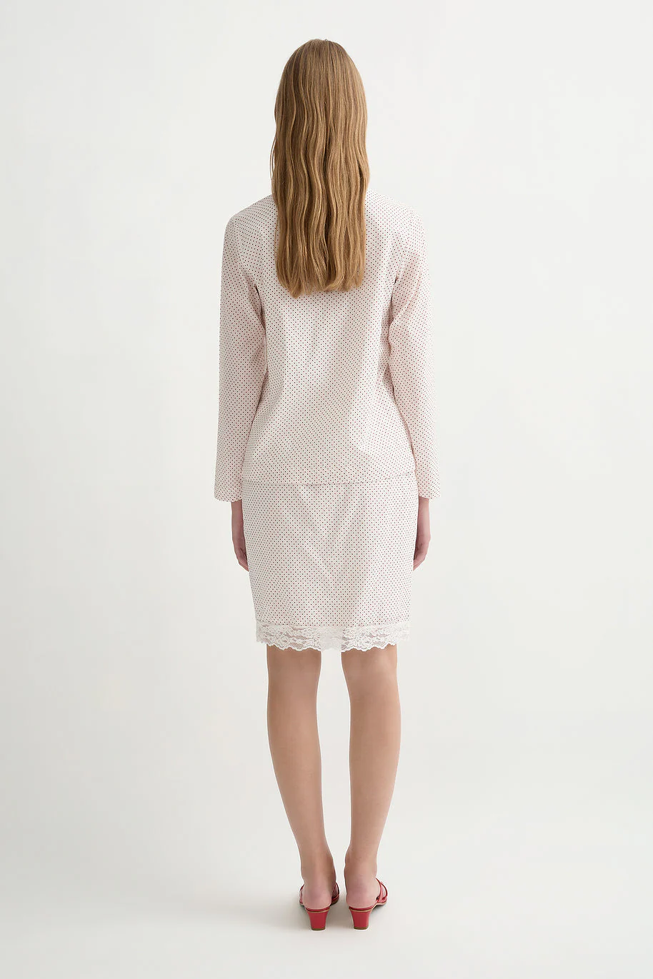 Posse - MARLOWE BLOUSE - CREAM & RED POLKA DOT - Image 4
