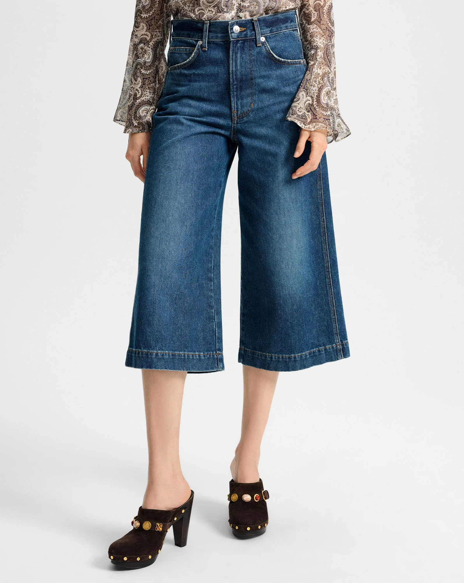 Veronica Beard - Marlowe Denim Culotte - Image 2