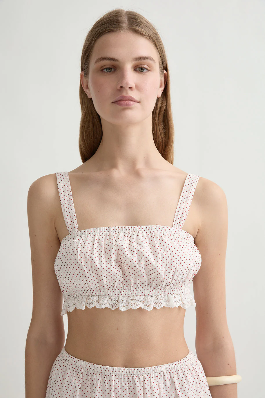 Posse - MARLOWE TOP - CREAM & RED POLKA DOT - Image 6
