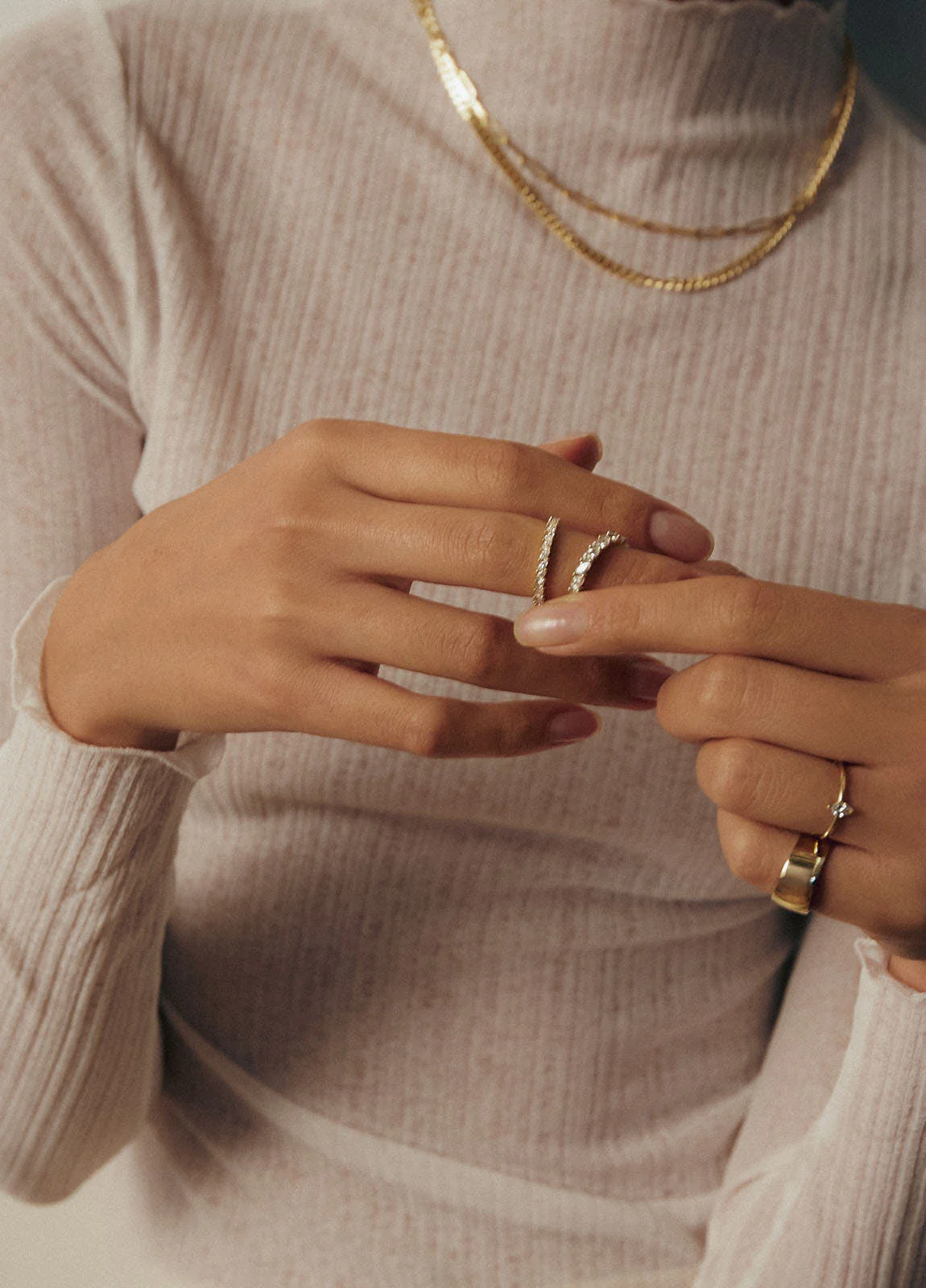 Kinn - Marquise Eternity Ring Diamond Yellow Gold - Image 2