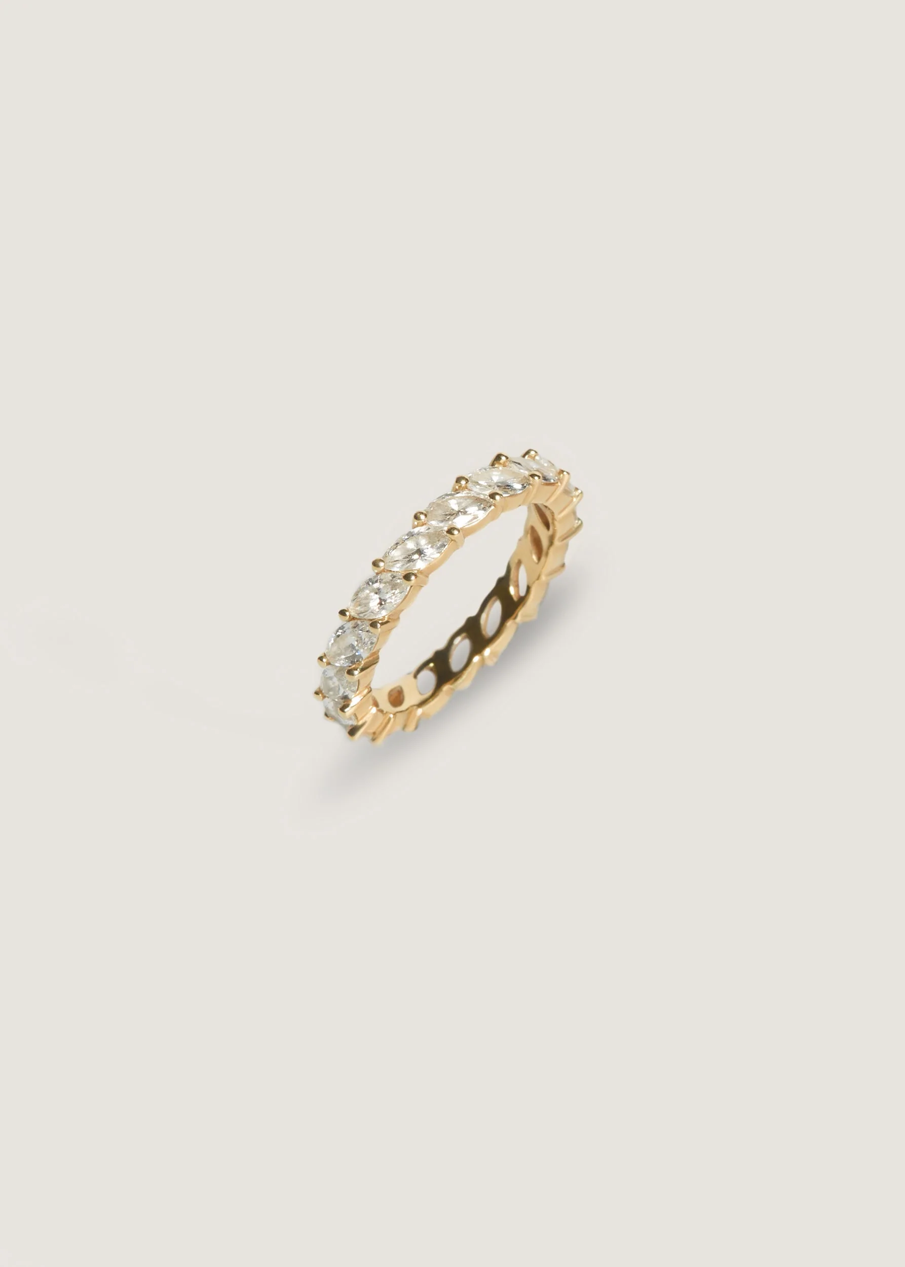 Kinn - Marquise Eternity Ring Diamond Yellow Gold - Image 3
