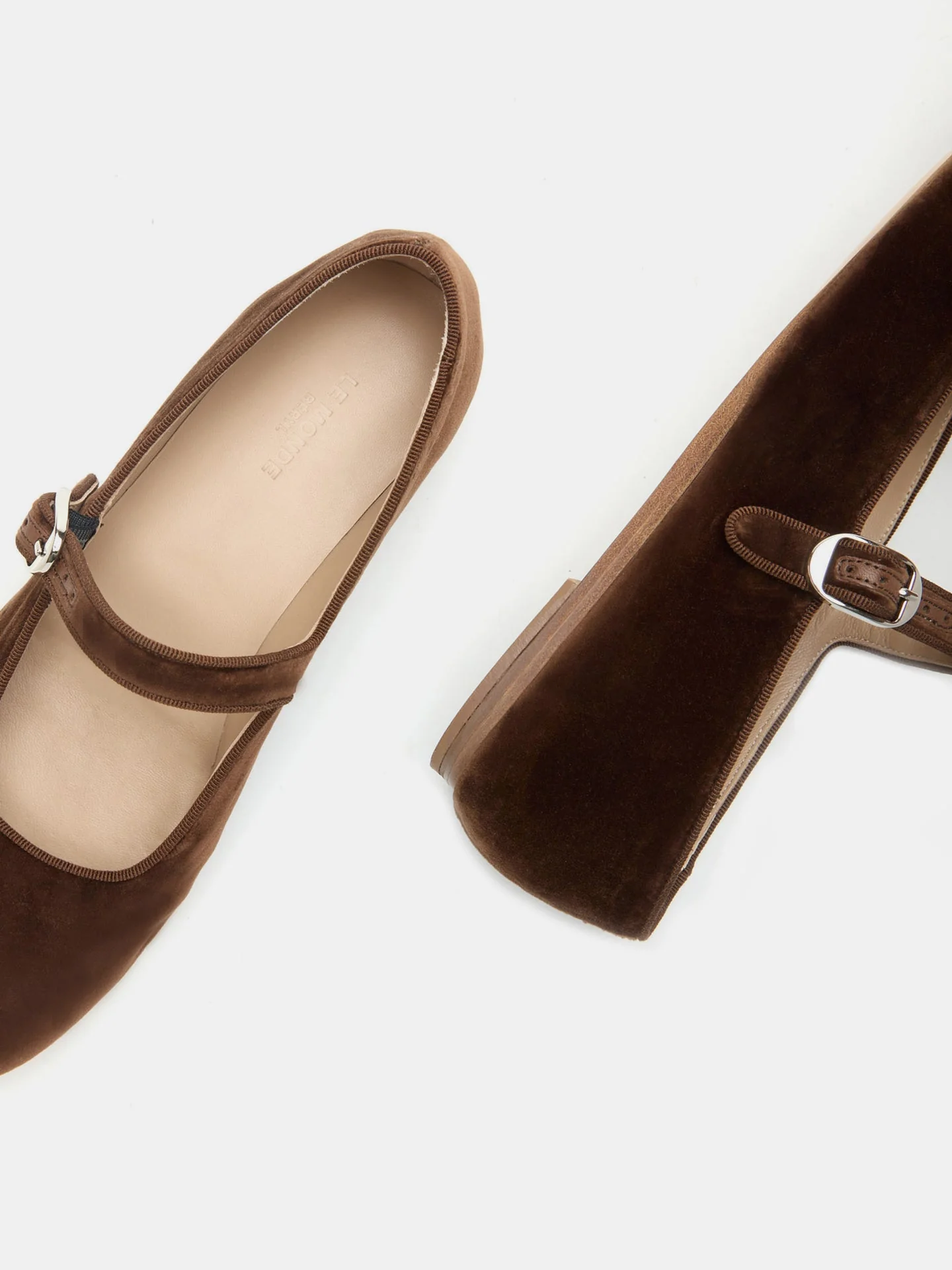 Le Monde Beryl - Mary Jane / Date Brown Velvet - Image 4