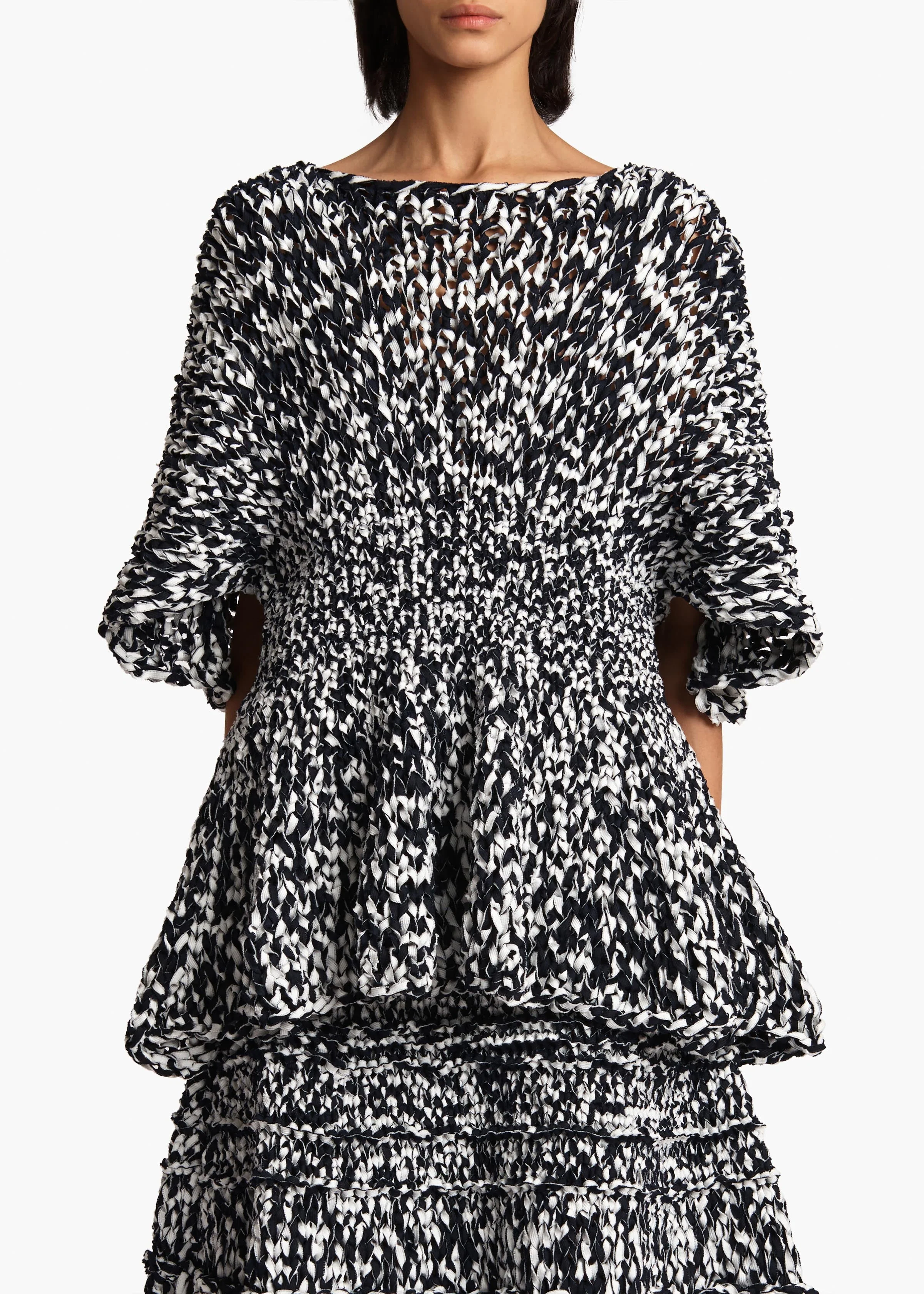 Khaite - Mathilde Top in Glaze and Midnight - Image 3