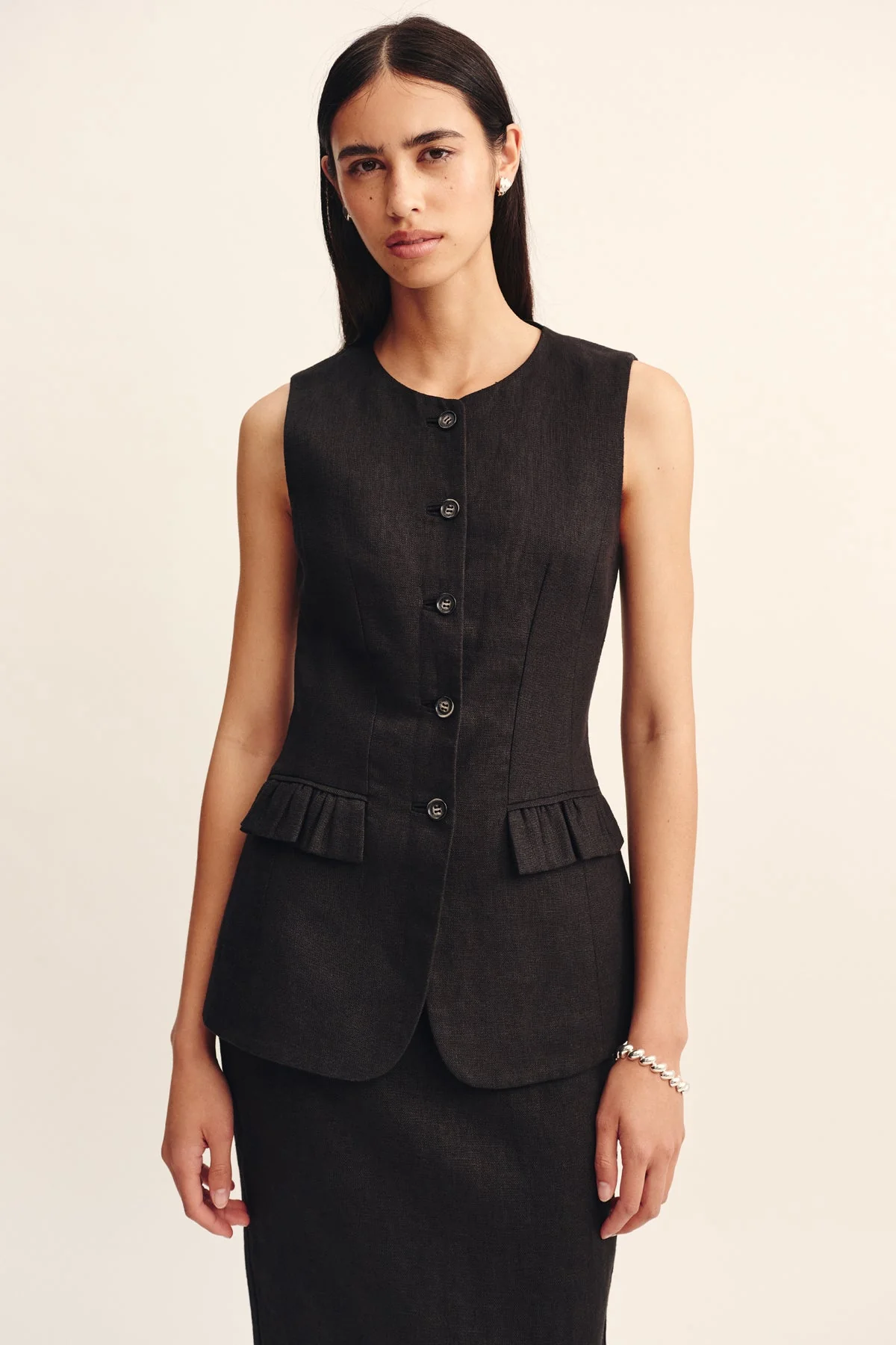 Posse - MATILDA GILET - BLACK - Image 7
