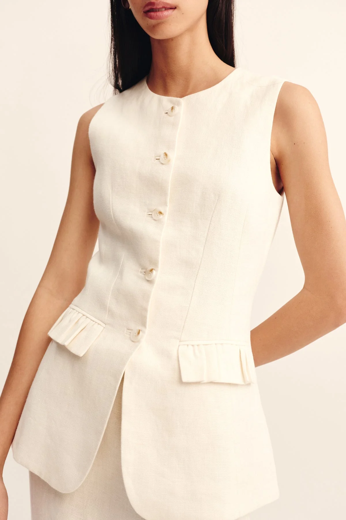 Posse - MATILDA GILET - CREAM - Image 11