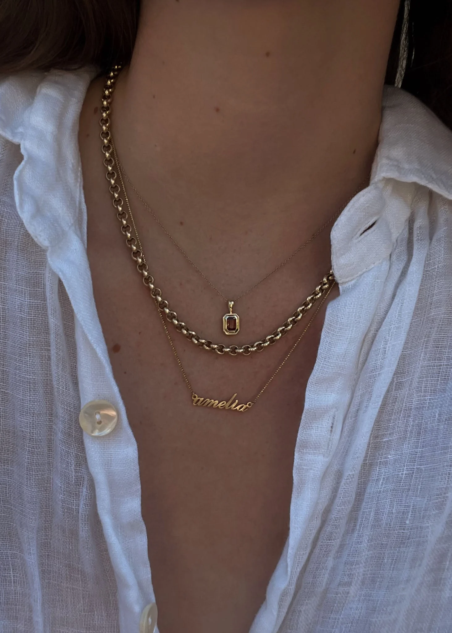 Kinn - Matis Rolo Link Chain Necklace - Image 9