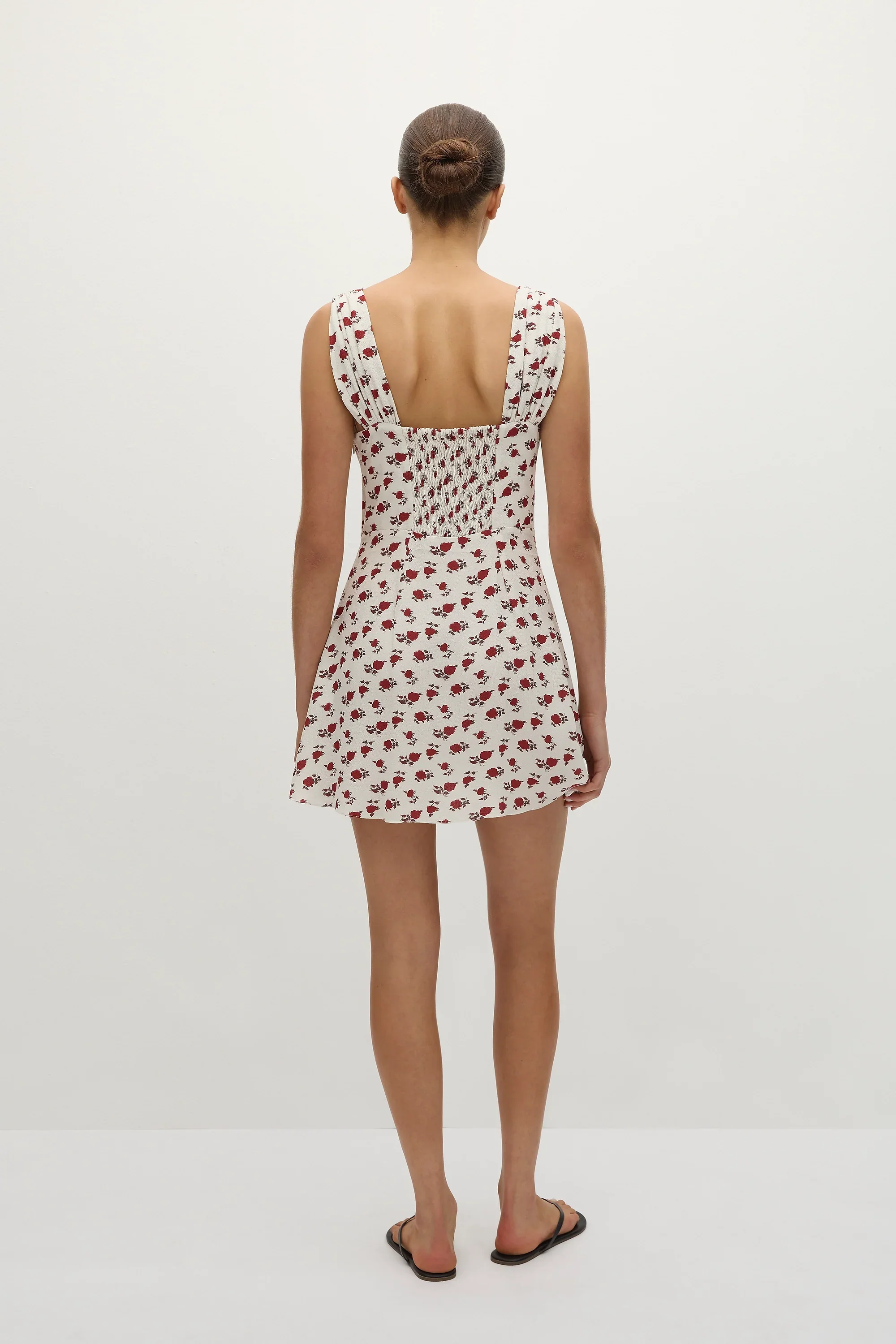 Faithfull - Mela Mini Dress Hazy Rose Deep Red - Final Sale - Image 3