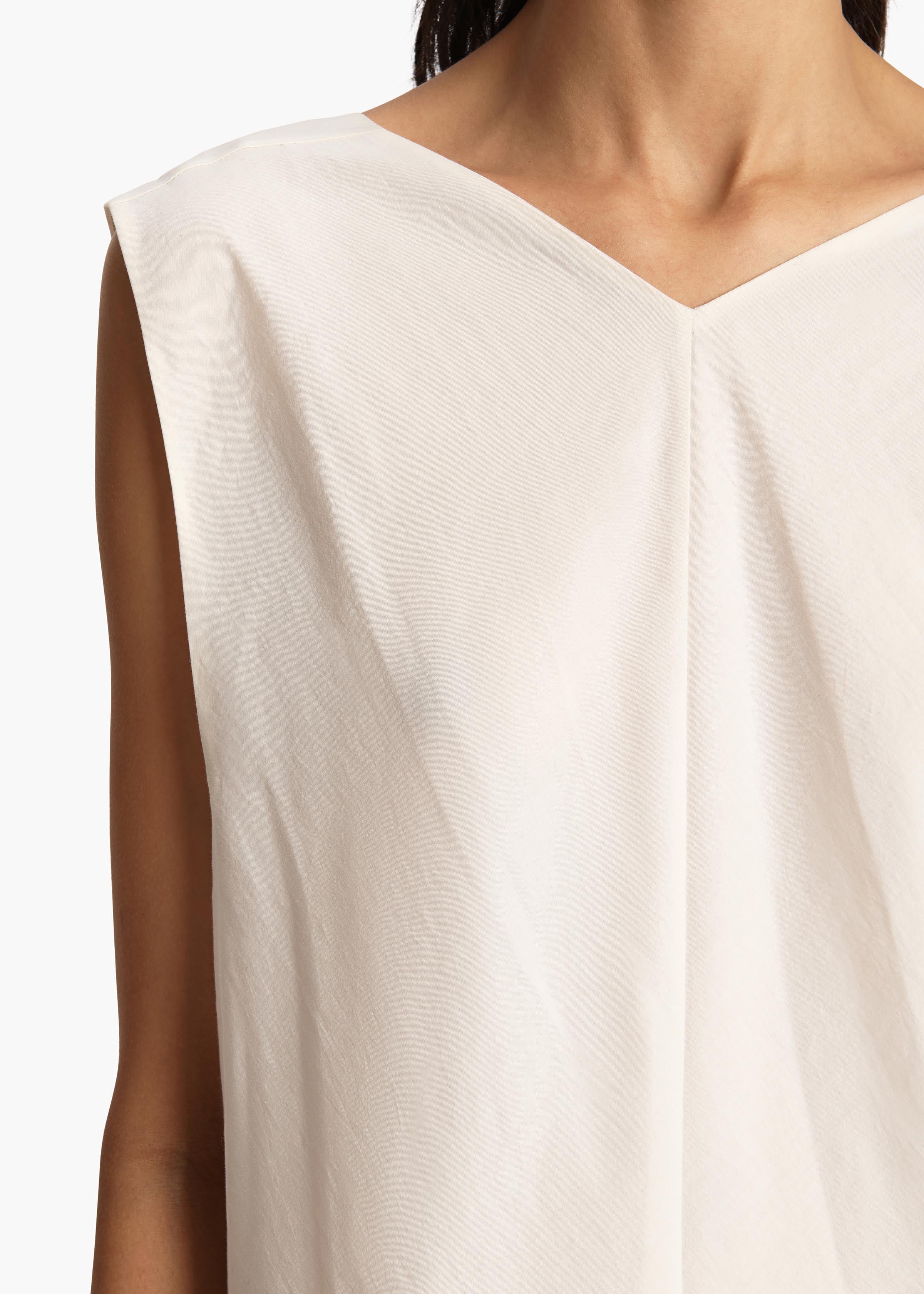 Khaite - Mellie Dress in Natural Silk Organza - Image 5