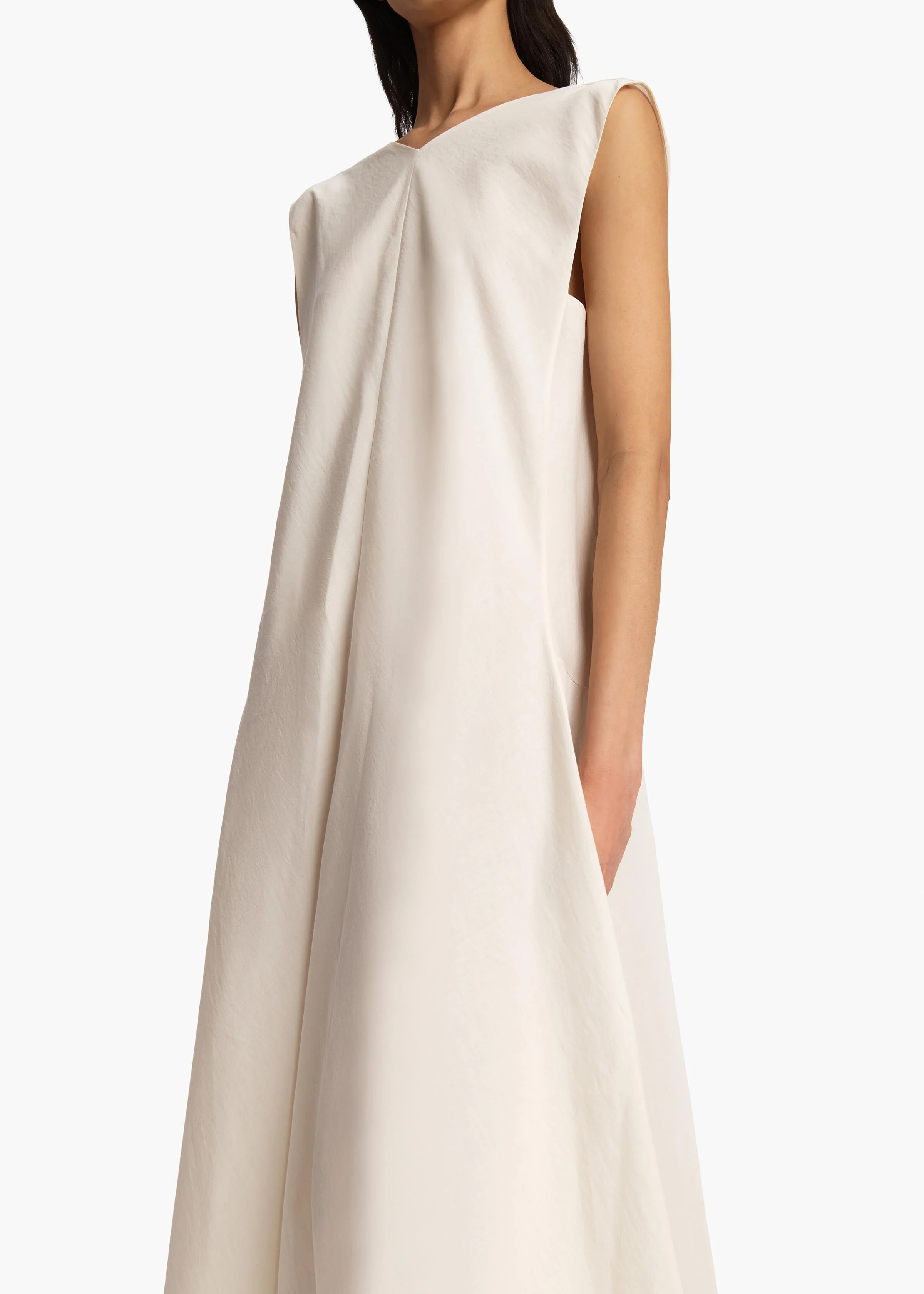Khaite - Mellie Dress in Natural Silk Organza - Image 6