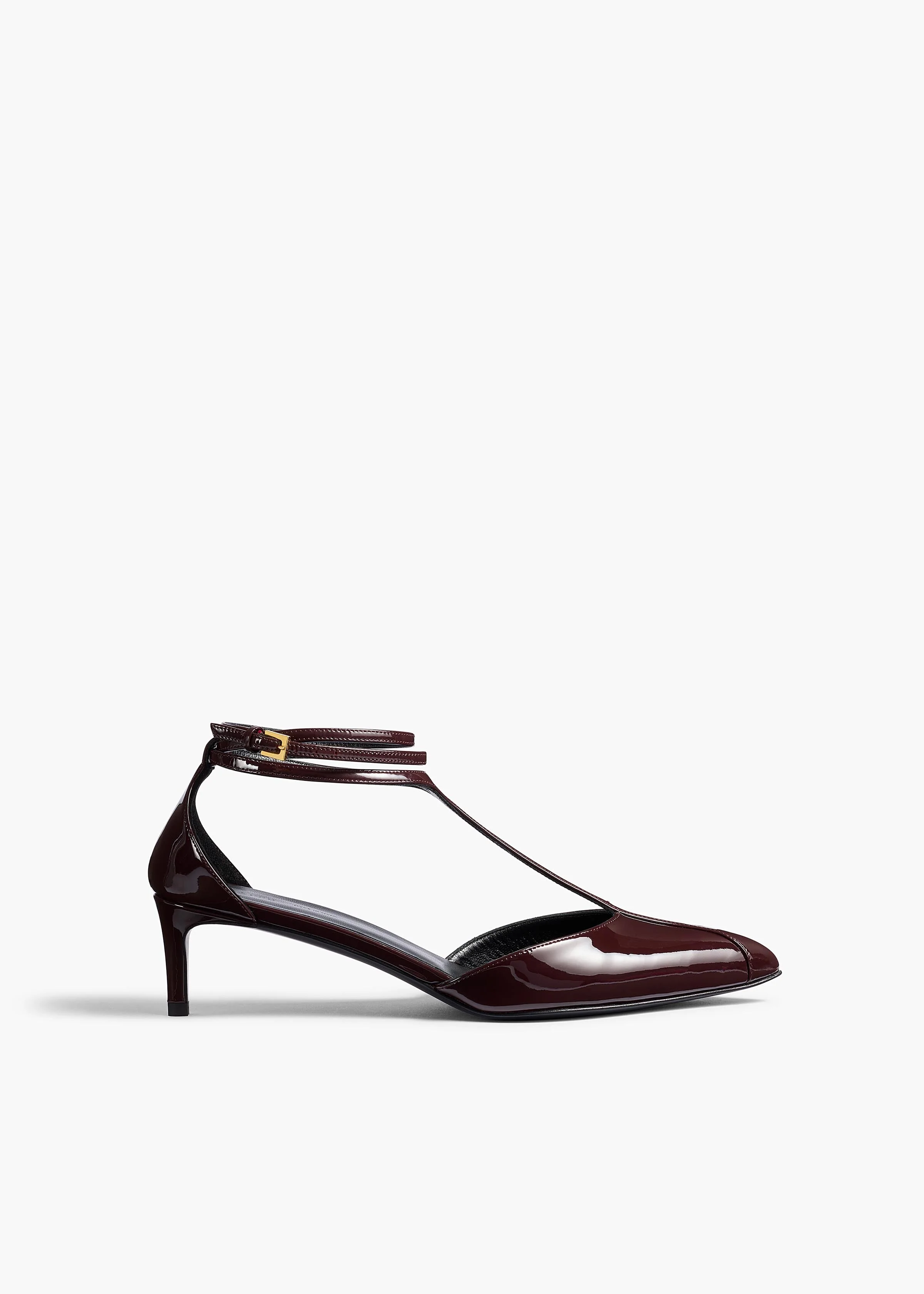 Khaite - Mia Pump in Bordeaux Patent Leather