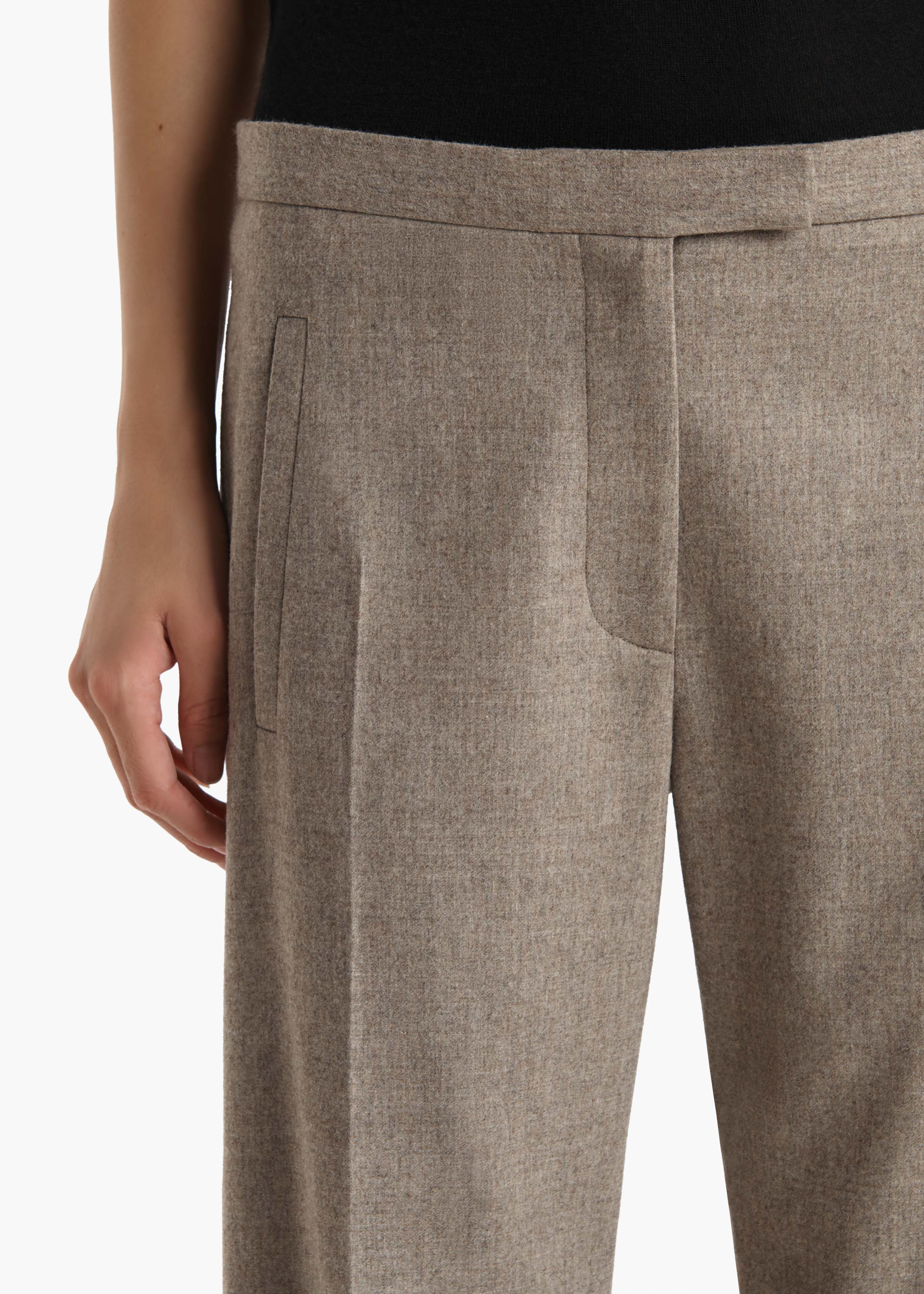 Khaite - Miles Pant in Sepia - Image 5