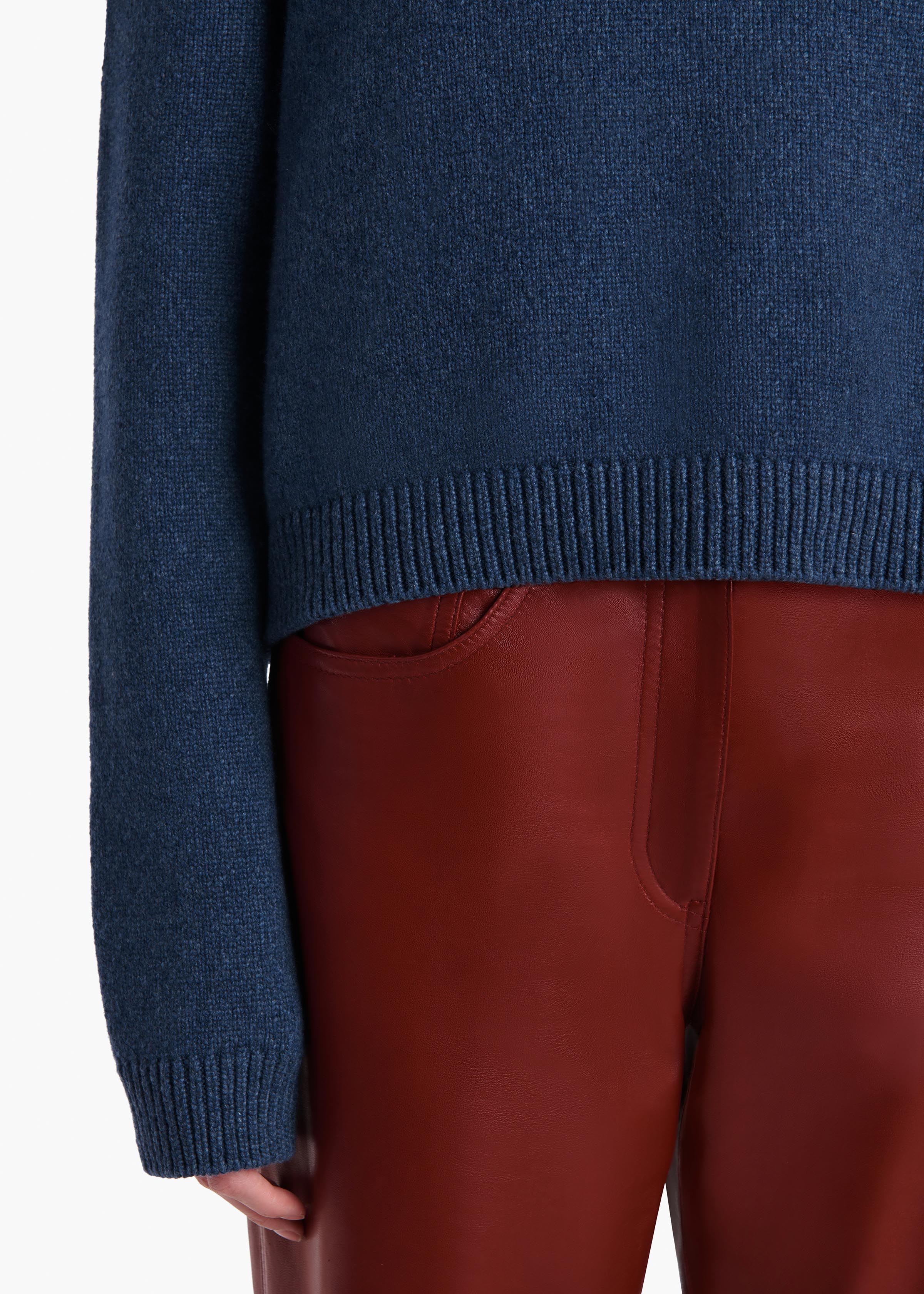 Khaite - Milo Sweater in Indigo - Image 6