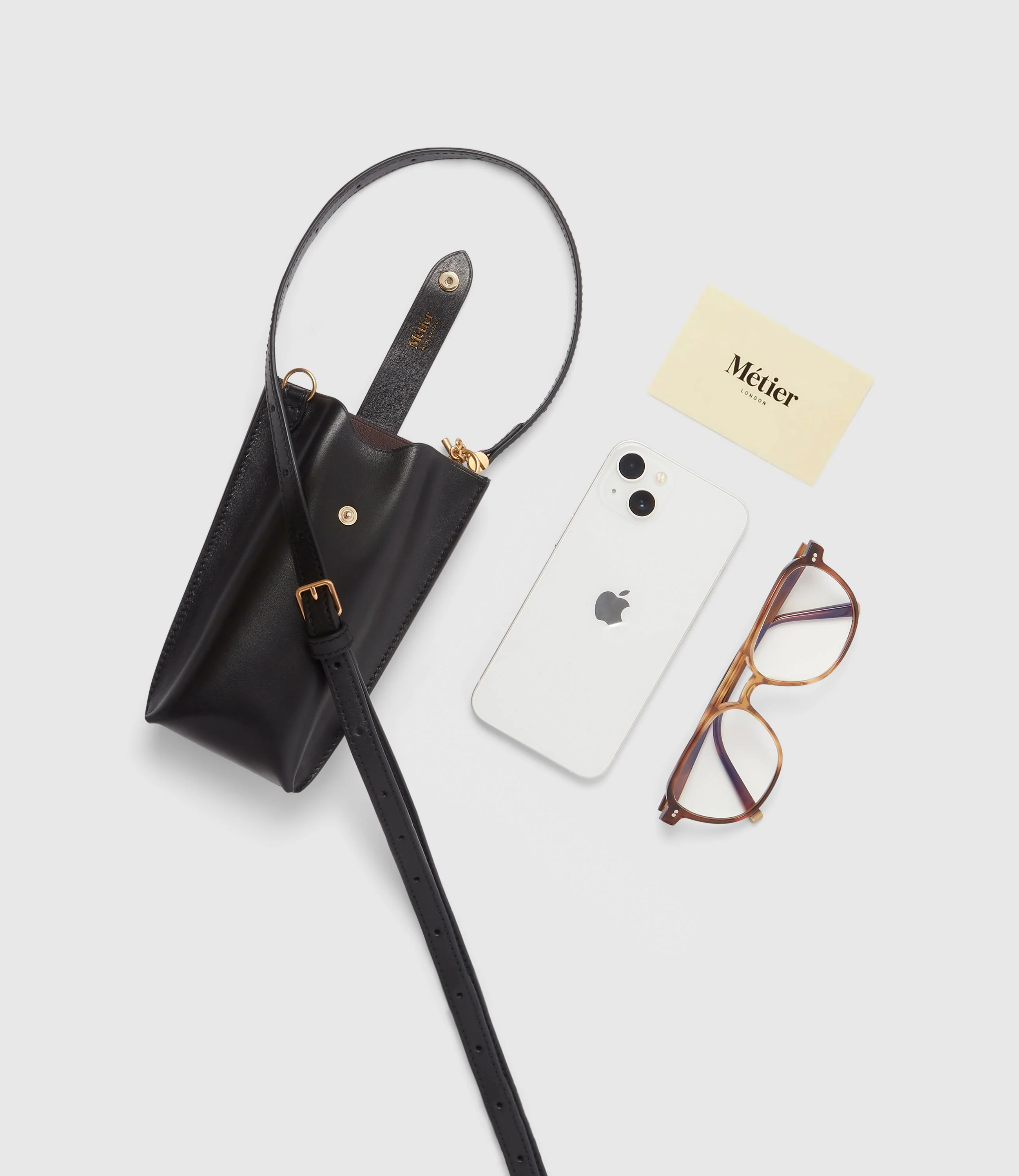 Metier - Minimalist Double Atelier Calfskin Black - Image 3