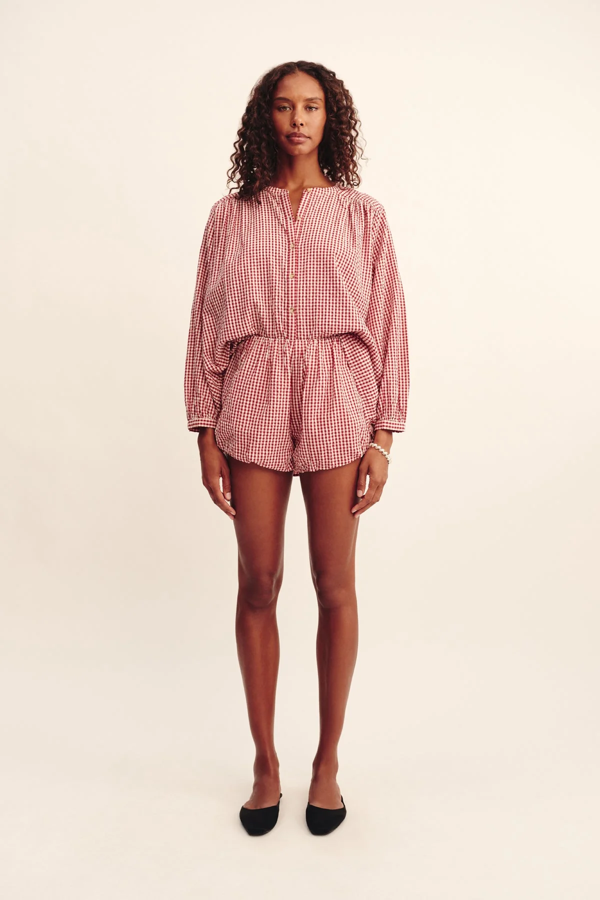 Posse - MIRA SHIRT - RED GINGHAM - Image 5