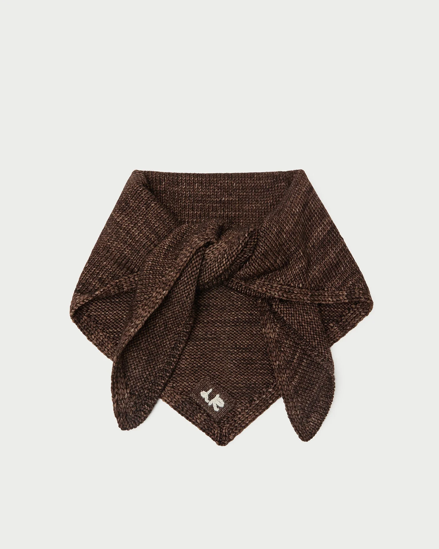 Loeffler Randall - Monty Brown Wool Knit Bandana - Image 2
