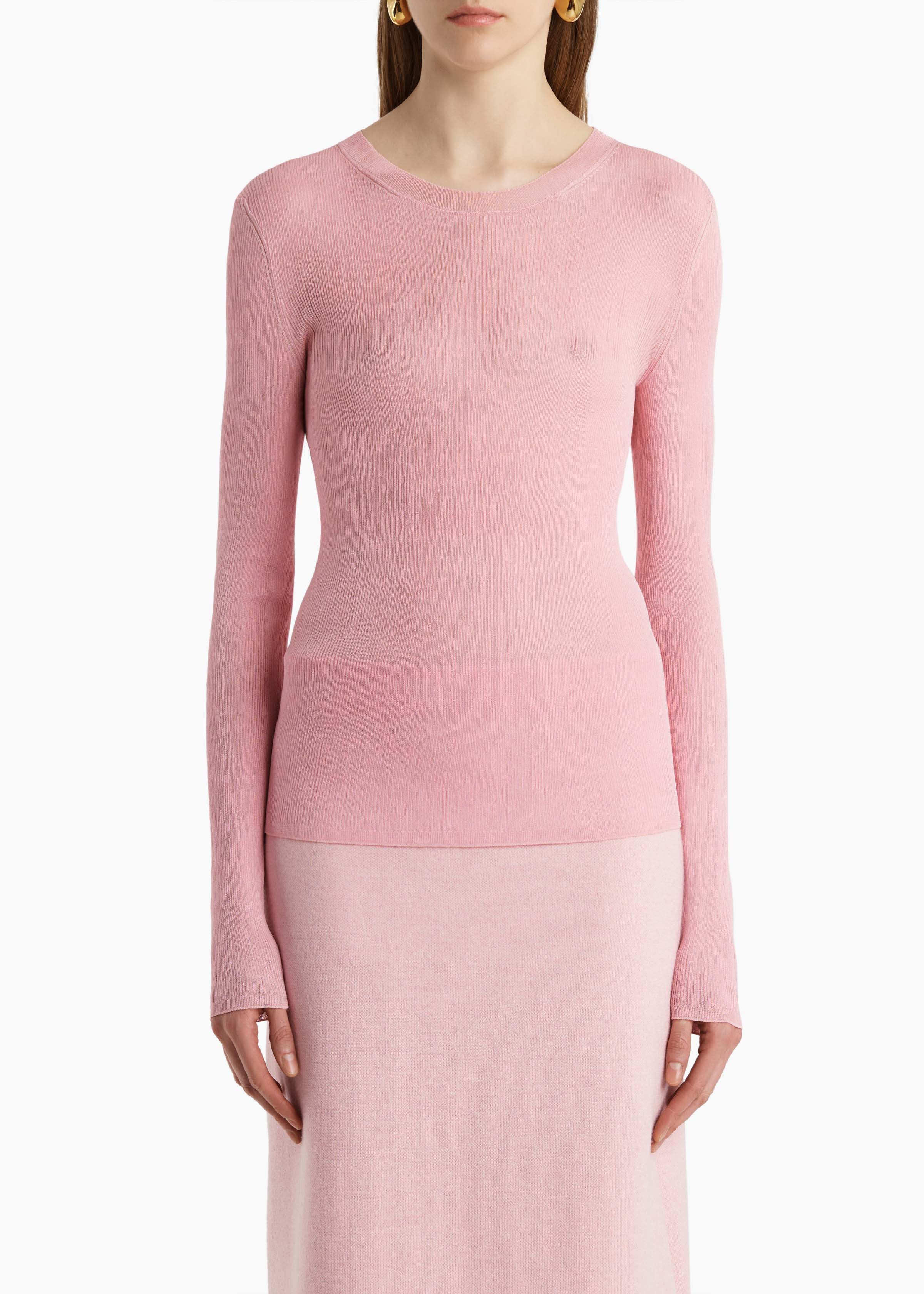Khaite - Mosi Top in Rosewater - Image 10