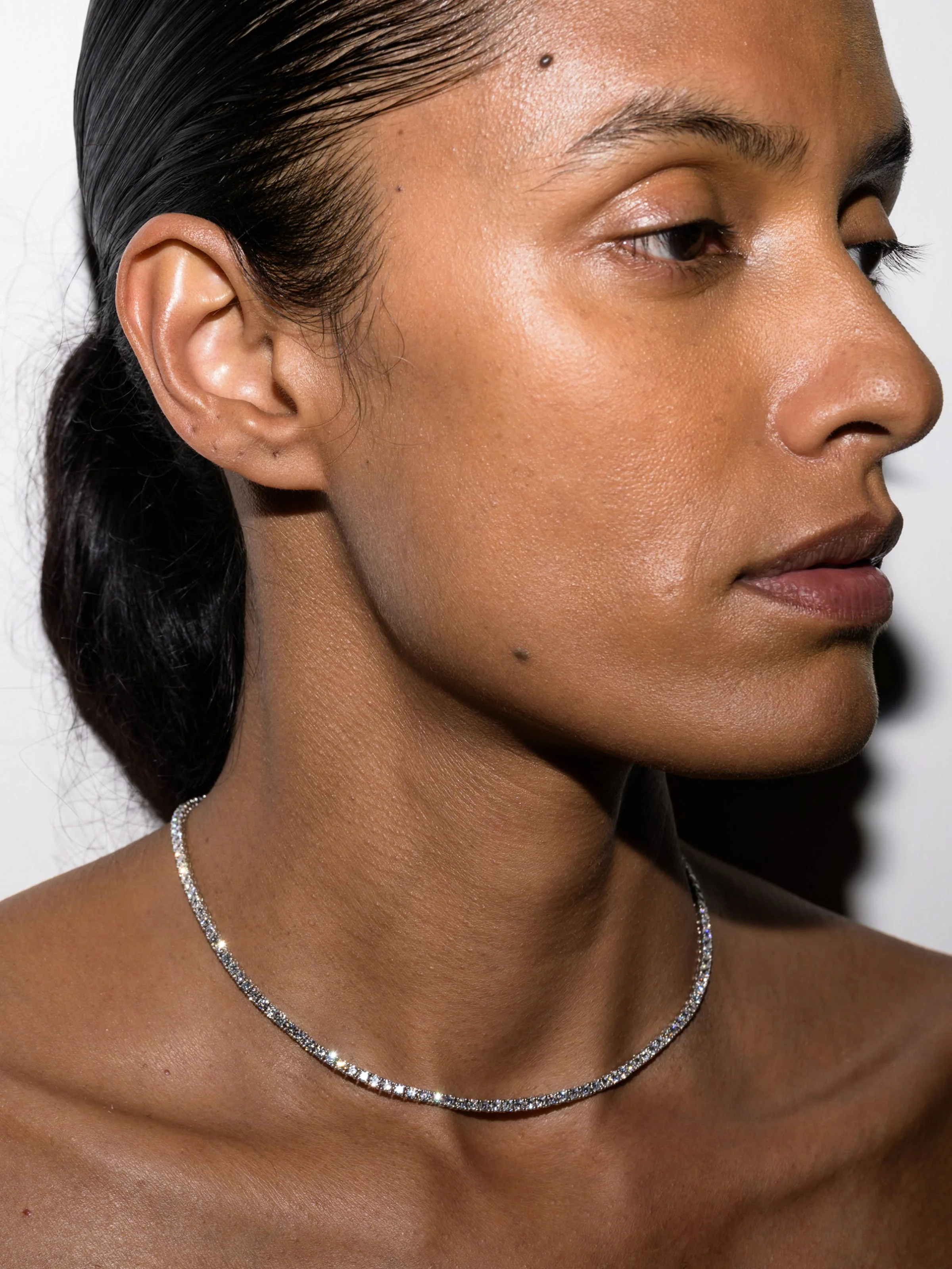 Dorsey - MOSS RIVIÈRE NECKLACE IN 3MM MOISSANITE - Image 5