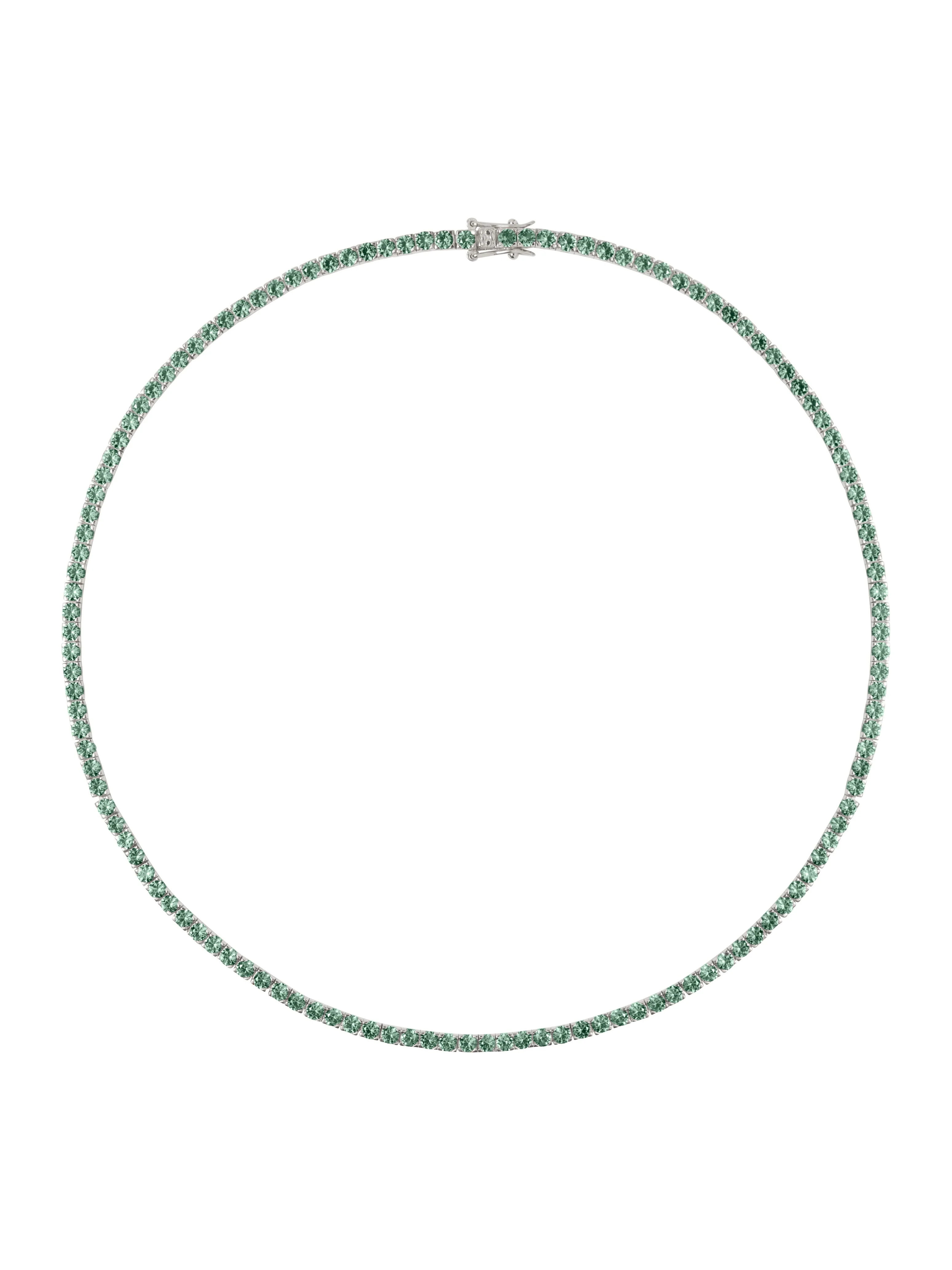 Dorsey - MOSS RIVIÈRE NECKLACE IN 3MM LAB MOSS GREEN TOURMALINE