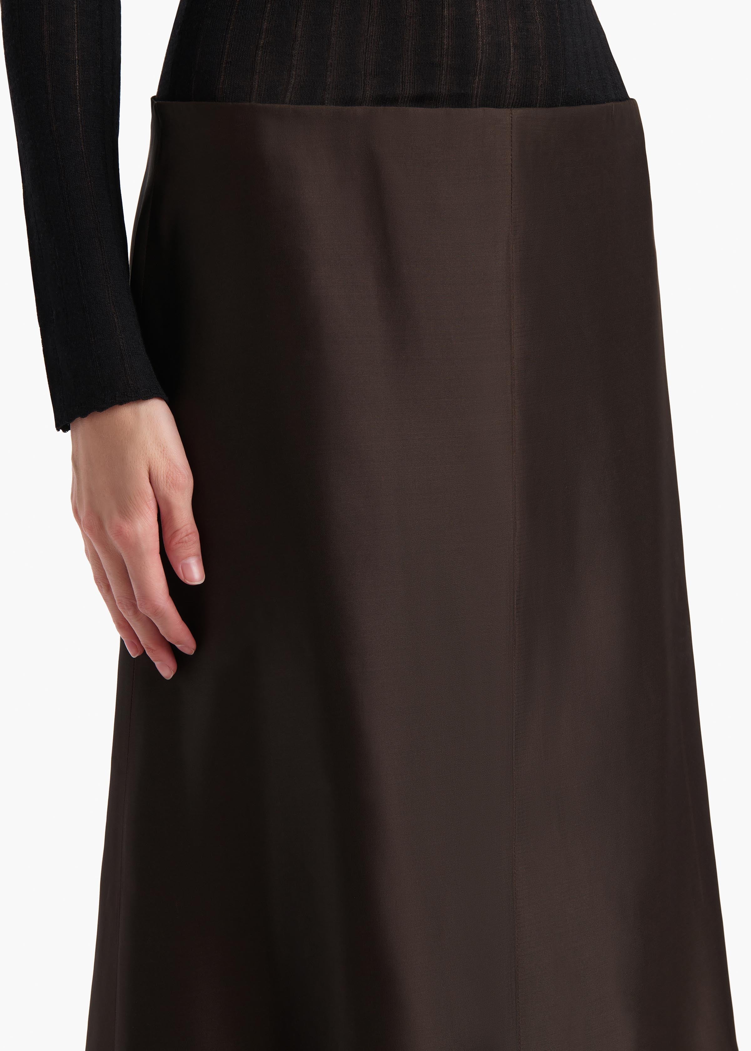 Khaite - Nania Skirt in Bark - Image 12