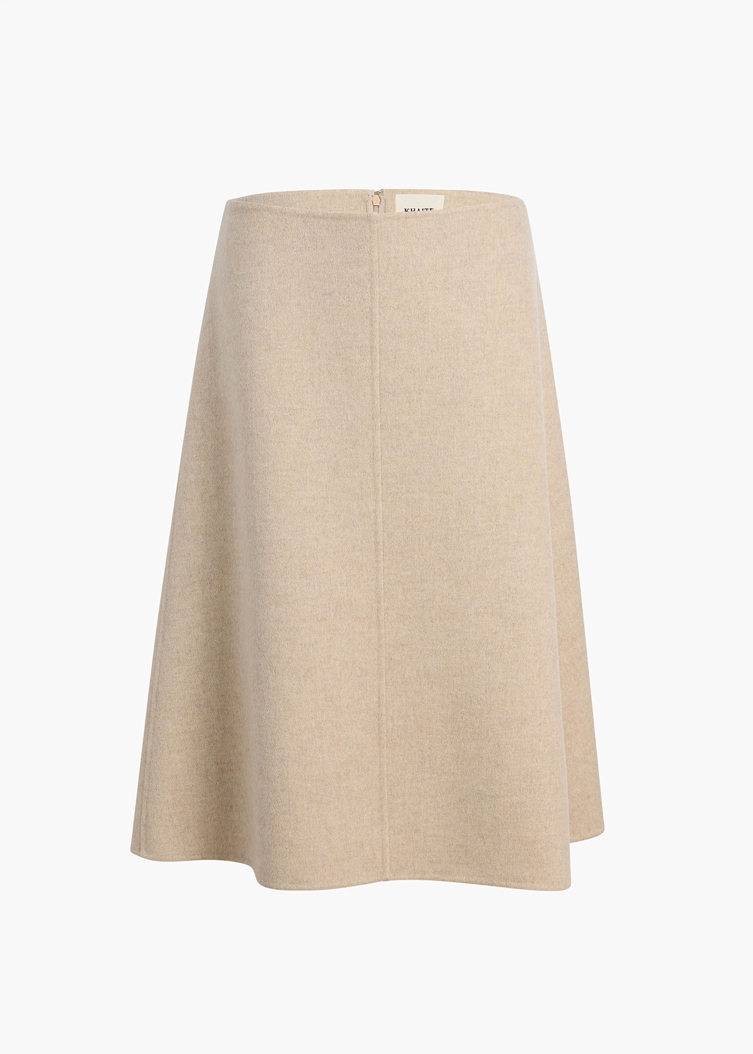 Khaite - Nania Skirt in Oatmeal - Image 8