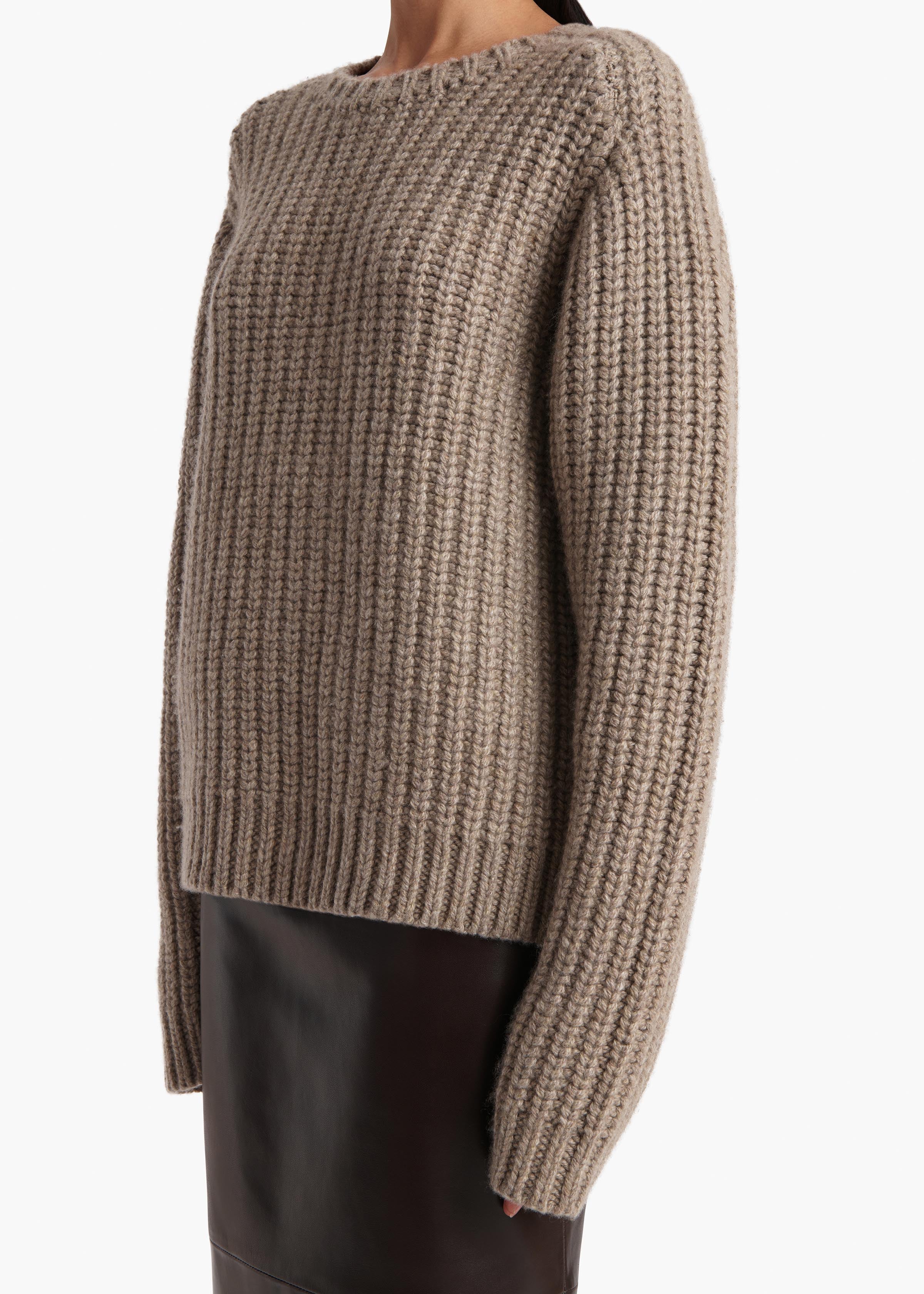 Khaite - Natt Sweater in Sepia - Image 12