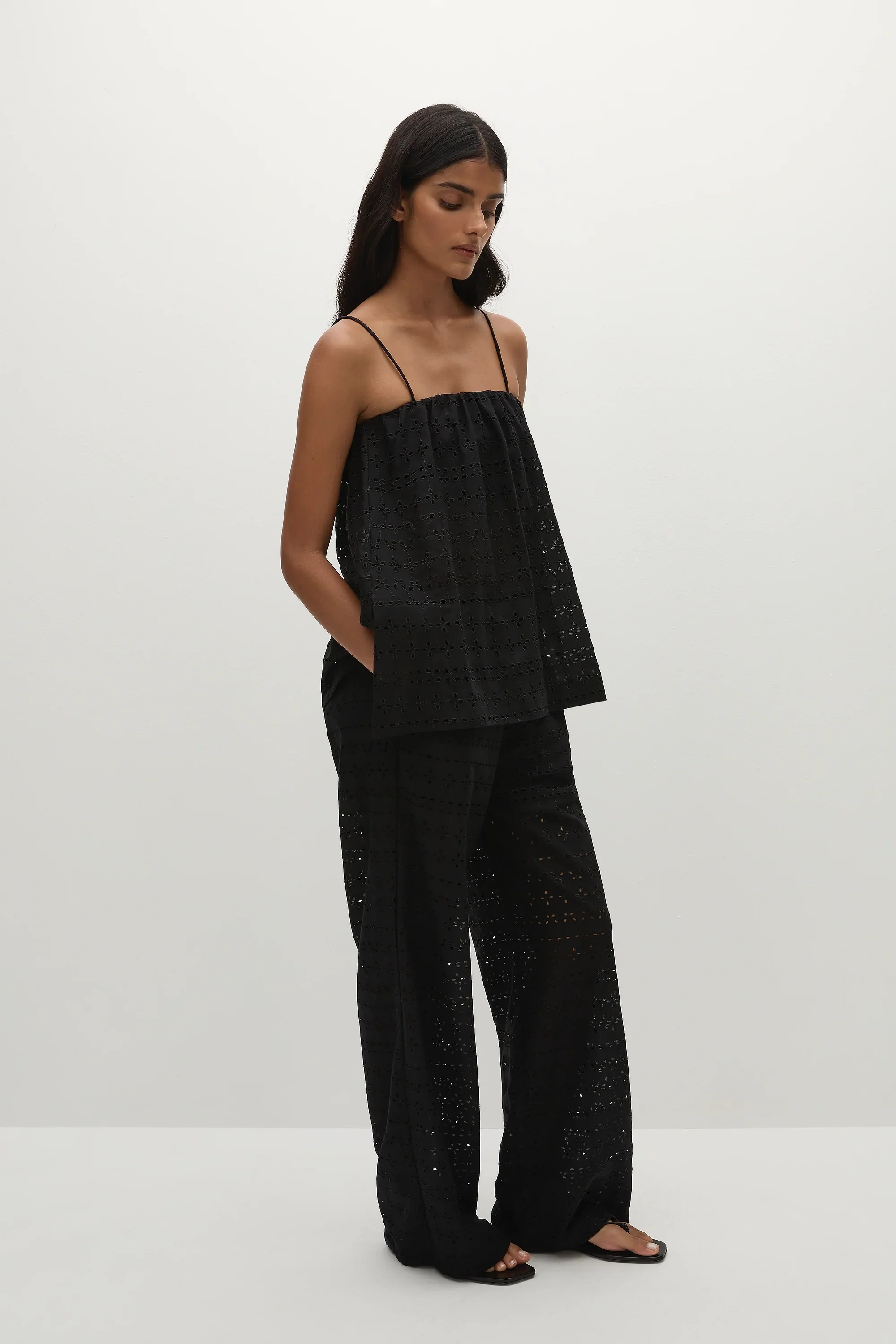 Faithfull - Navia Top Agnes Broderie Anglaise Black - Final Sale - Image 5