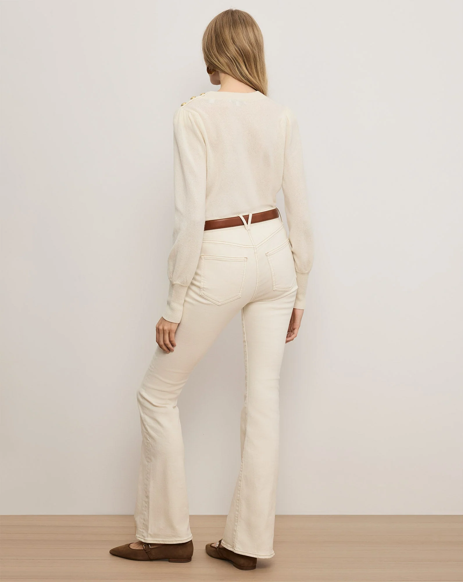 Veronica Beard - Nelia Cashmere Pullover | Button Accent - Image 9